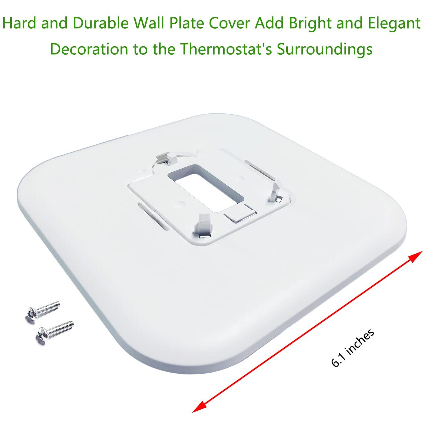 Aryeiellsow Thp2400A1080 Large Cover Plate & Electrical Box Adaptor For T-Series Thermostats  White (2)