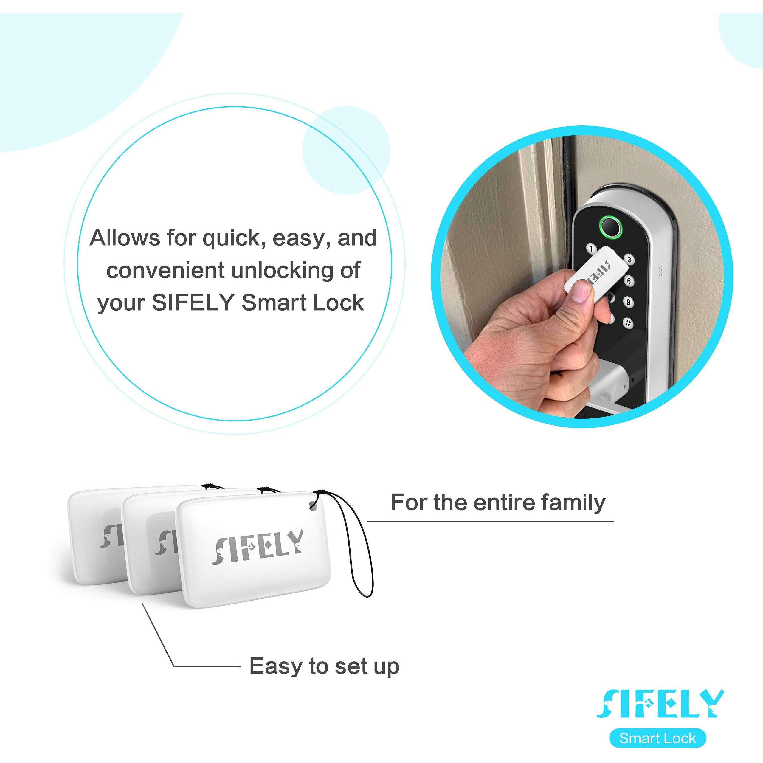 Sifely Smart Lock Key Fobs (3 Pack)