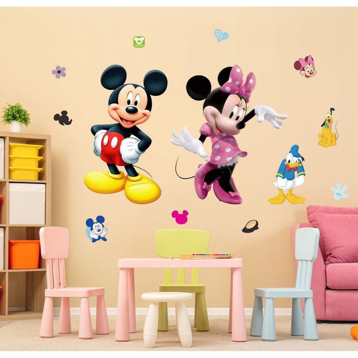 Mouse Wall Decal Kids Room Sticker Cartoon Mural Decor Home