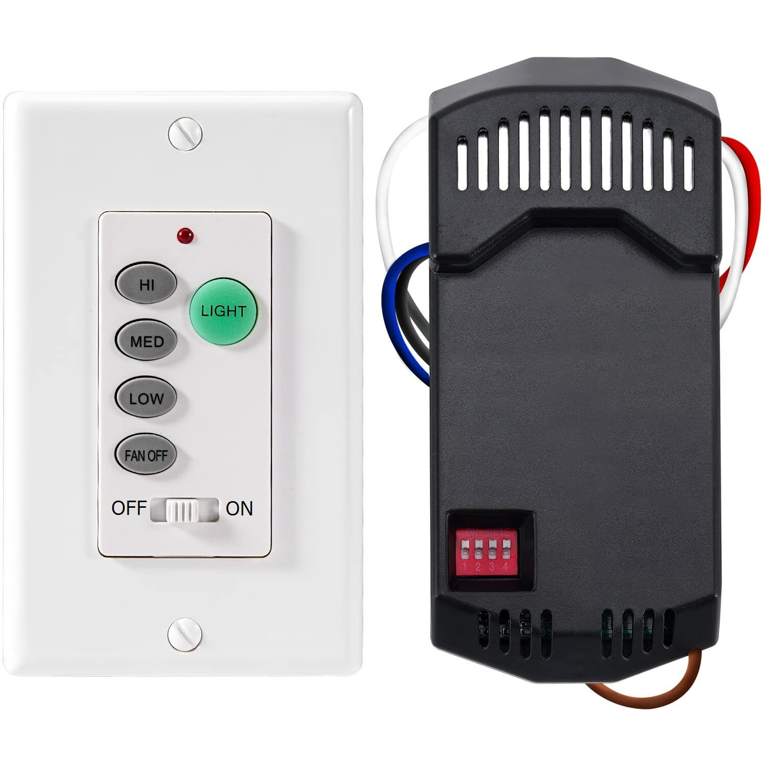 Humpptom Universal Ceiling Fan Remote Control  Ceiling Fan Wall Switch Uc9050T  Uc9050T Ceiling Fan Wall Remote Control Compatible With Hampton Bay Harbor Breeze Hunter