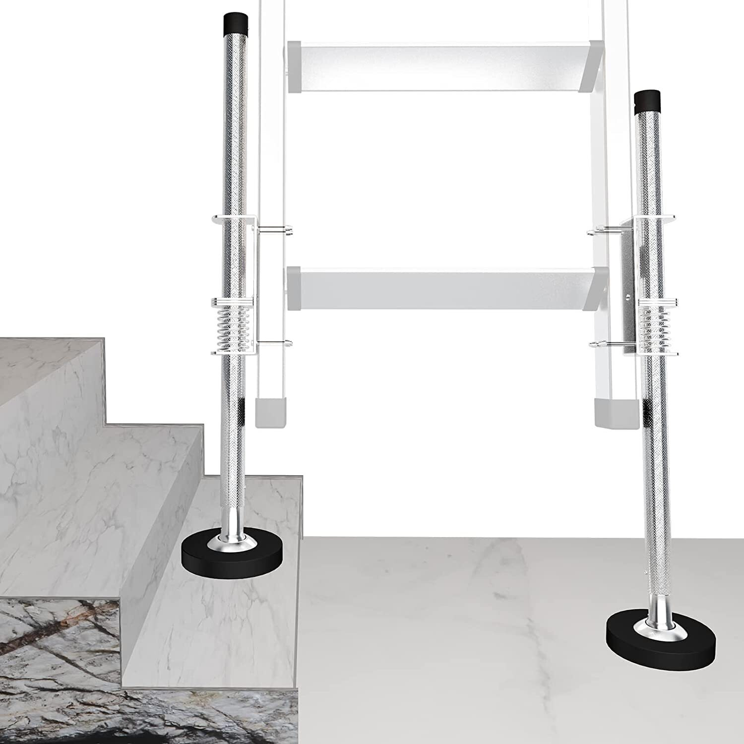 Tougher Ladder Leveler Pair Ladder Accessories Tools Working On Stairs  Adjustable Ladder Leveler For Stable Platform And Ground Level For All Surfaces-Standard Version (20"")