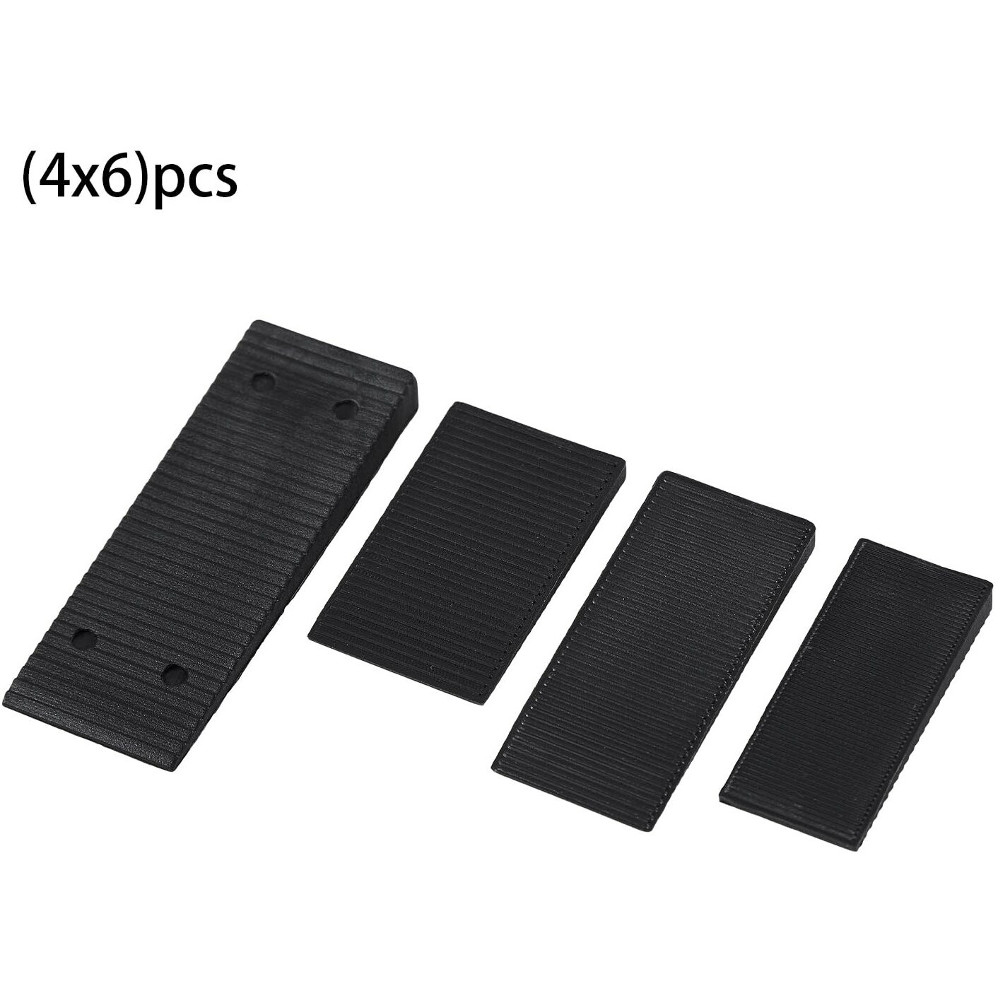 Zzjmch 24 Pack Black Multi Purpose Furniture Plastic Shims For Leveling Extreme Weight Capacity Wedges Easy To Snap Cut-To-Fit Size Leveler For Toilet Shims  Doors  Windows  Sheds  Table