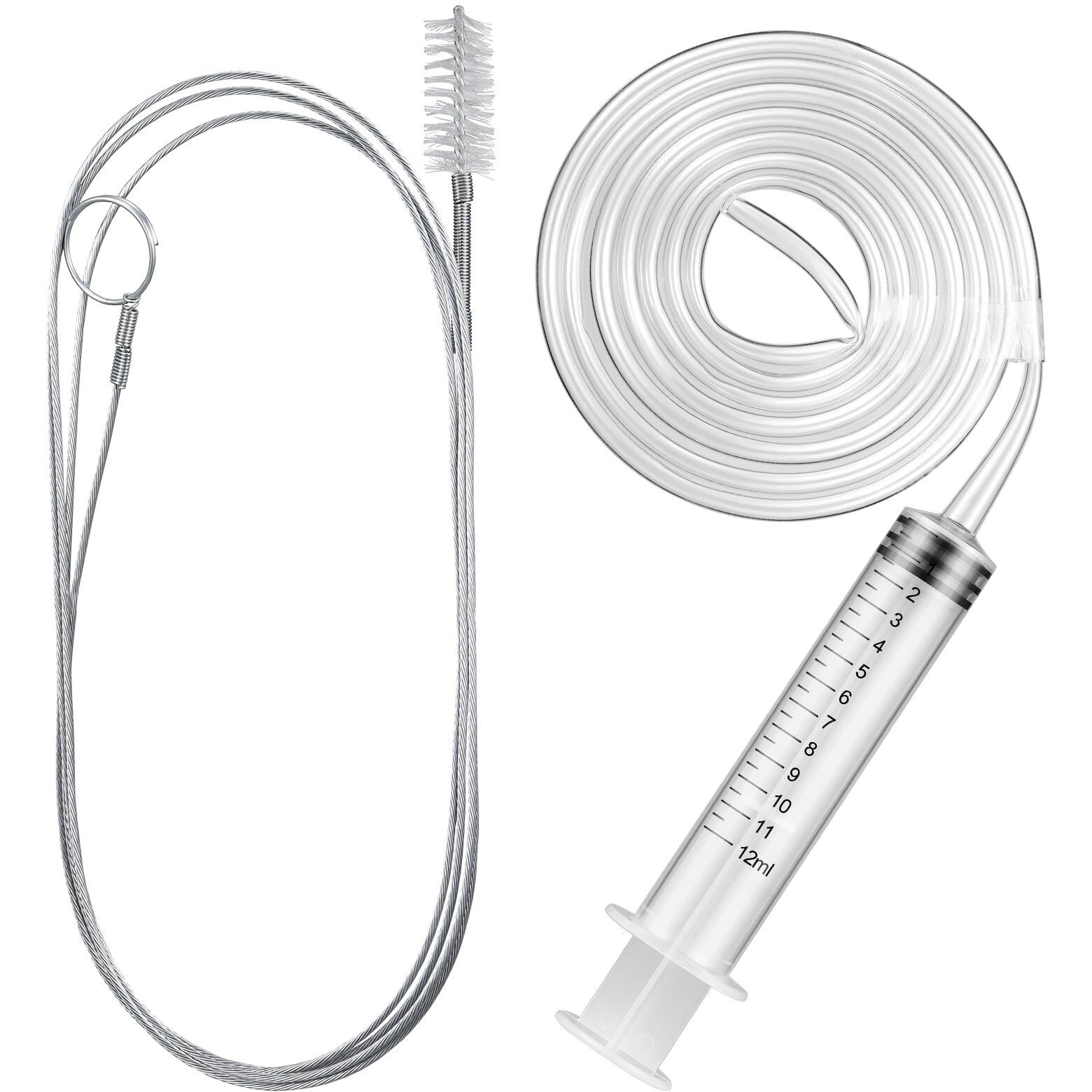 Gisafai 3 Pcs 36'' Refrigerator Cleaning Kit Compatible With Water Line For Refrigerator 1.5M Flexible Refrigerator Scrub Brush Flexible Feeding Tube Brush For Refrigerator Dispenser