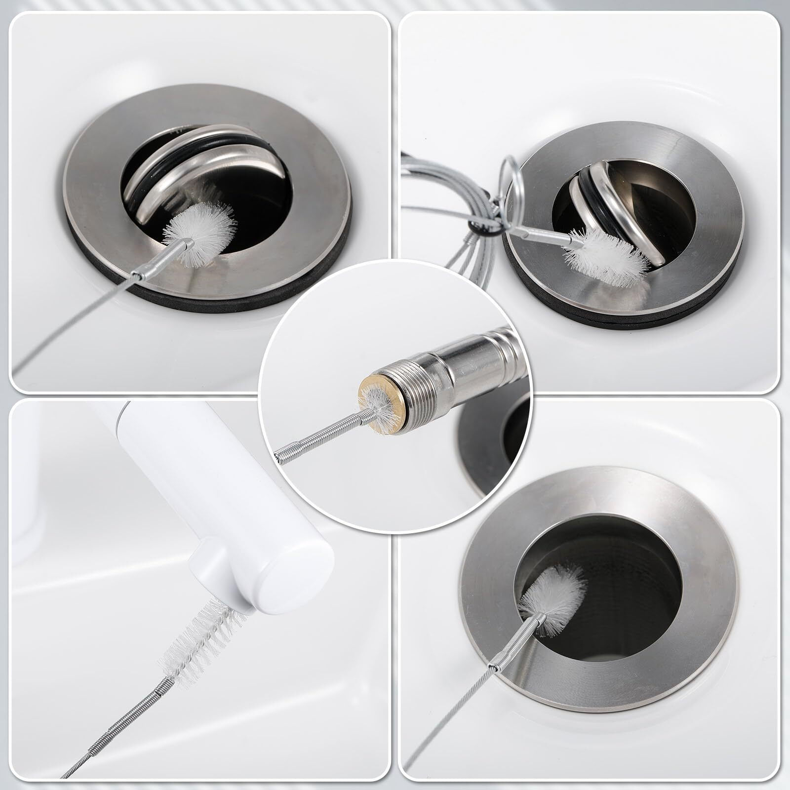 Gisafai 3 Pcs 36'' Refrigerator Cleaning Kit Compatible With Water Line For Refrigerator 1.5M Flexible Refrigerator Scrub Brush Flexible Feeding Tube Brush For Refrigerator Dispenser