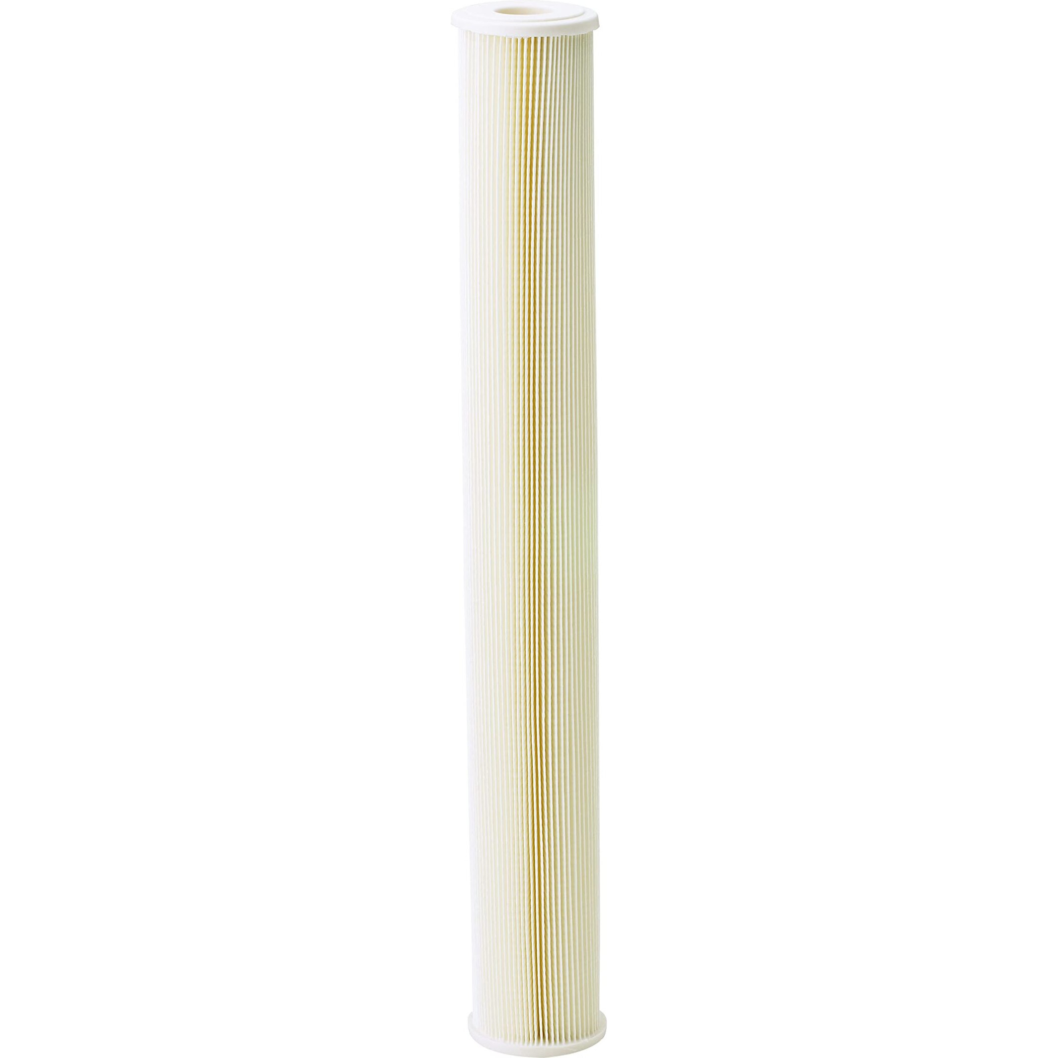 Pentair Pentek Ecp5-20 Sediment Water Filter  20-Inch  Whole House Pleated Cellulose Polyester Replacement Cartridge  20"" X 2.5""  White End-Cap  5 Micron