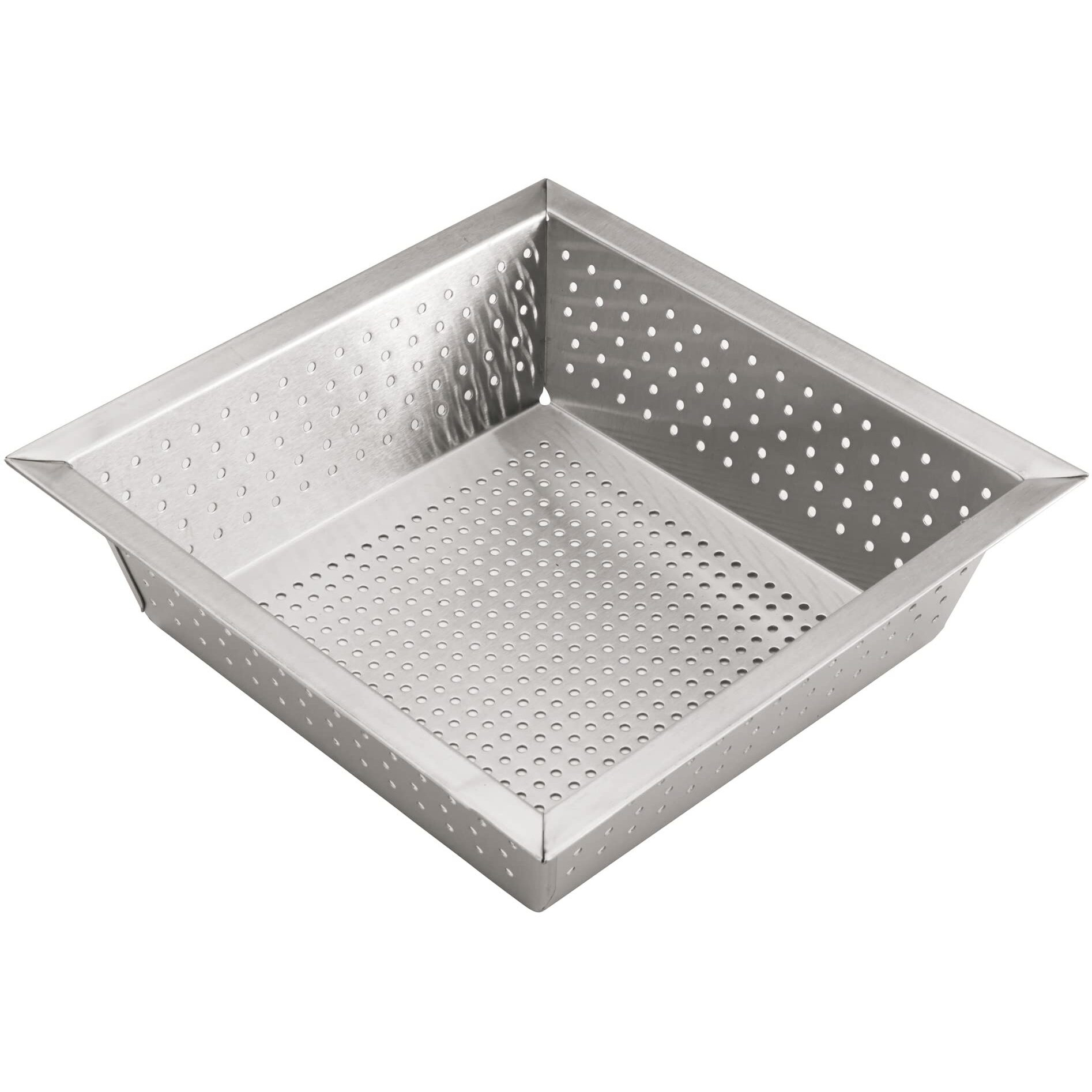 Winco Fds-1010  10"" L X 10"" W X 2-5/8"&quotH Stainless Steel Commercial Perforated Floor Drain Strainer
