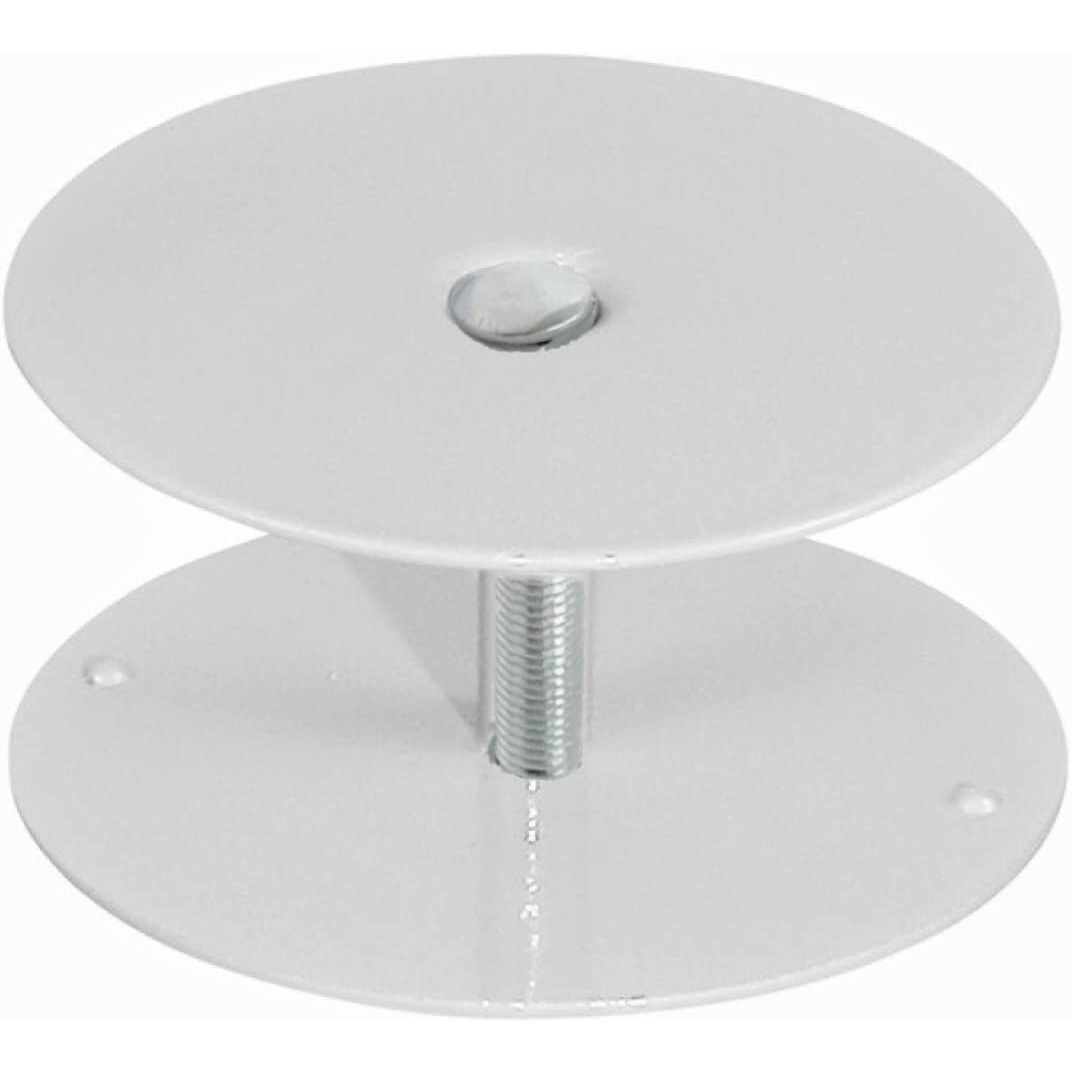 Vault Locks Door Knob Deadbolt Hole Cover Round Filler Plate 3-Inch Diameter Maintains Door Security (White)