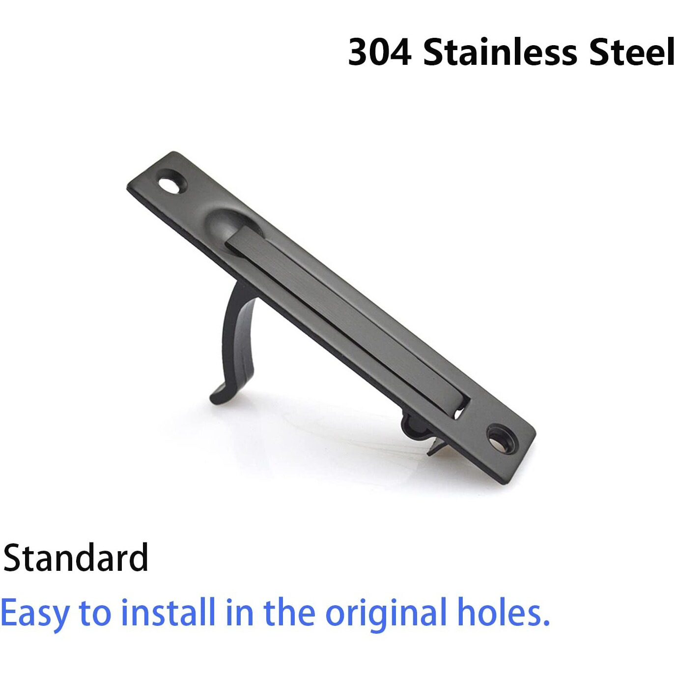 Dontay 2 Pack Pocket Door Lock With Key  Contemporary Entrance Sliding Barn Door Lock Latch  Recessed 2 Sided  2 3/8"" Backset  Flush Handles Hardware (Including Edge Pull  Matte Black  Square)