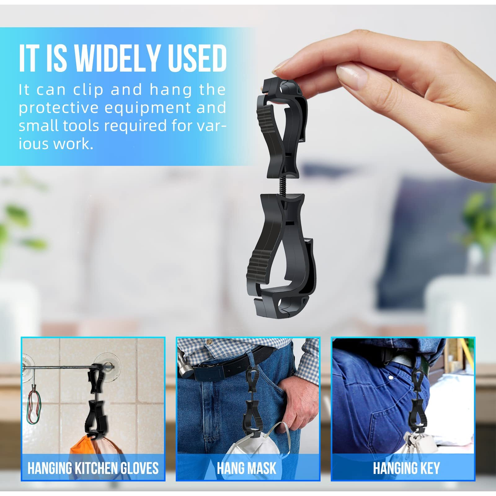 Nanhong Glove Clips  Glove Holder  Glove Clips For Work  Glove Holder Clip  Work Gloves  For Duty Belt  For Construction