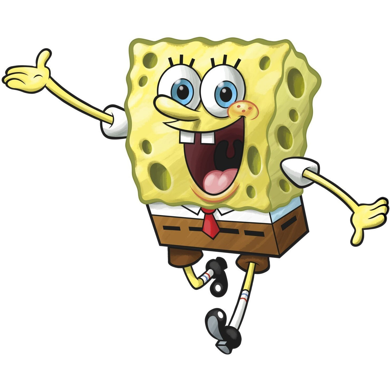 Roommates Rmk1406Gm Spongebob Squarepants Peel And Stick Giant Wall Decal   Yellow