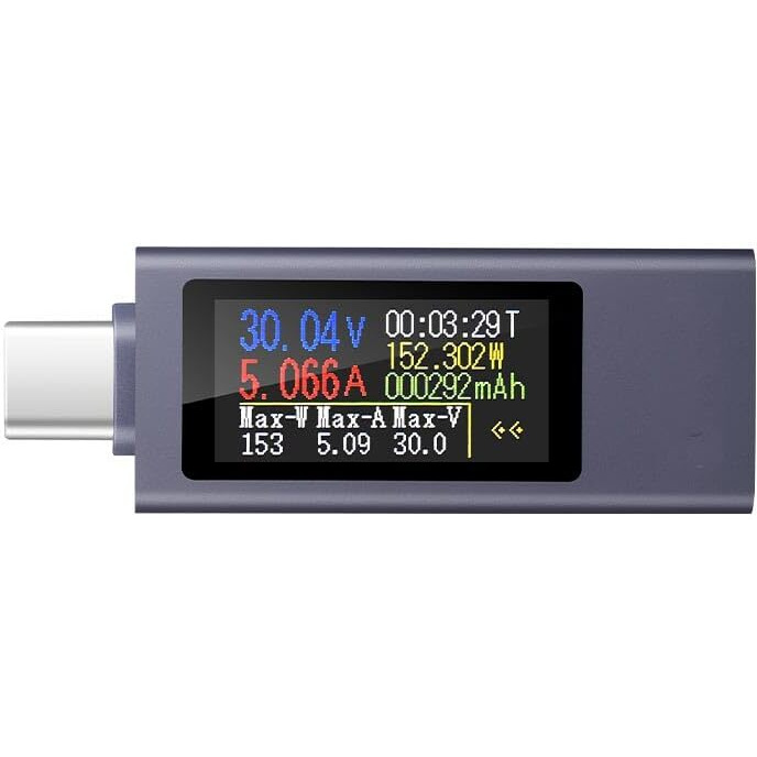 Diymore Usb C Power Meter Testers Usb C Tester Power Meter Color Screen Digital Multimeter Voltage Current Tester Usb Battery Checker Usb Voltage Current Voltmeter Usb Mobile Tester Usb Power Tester
