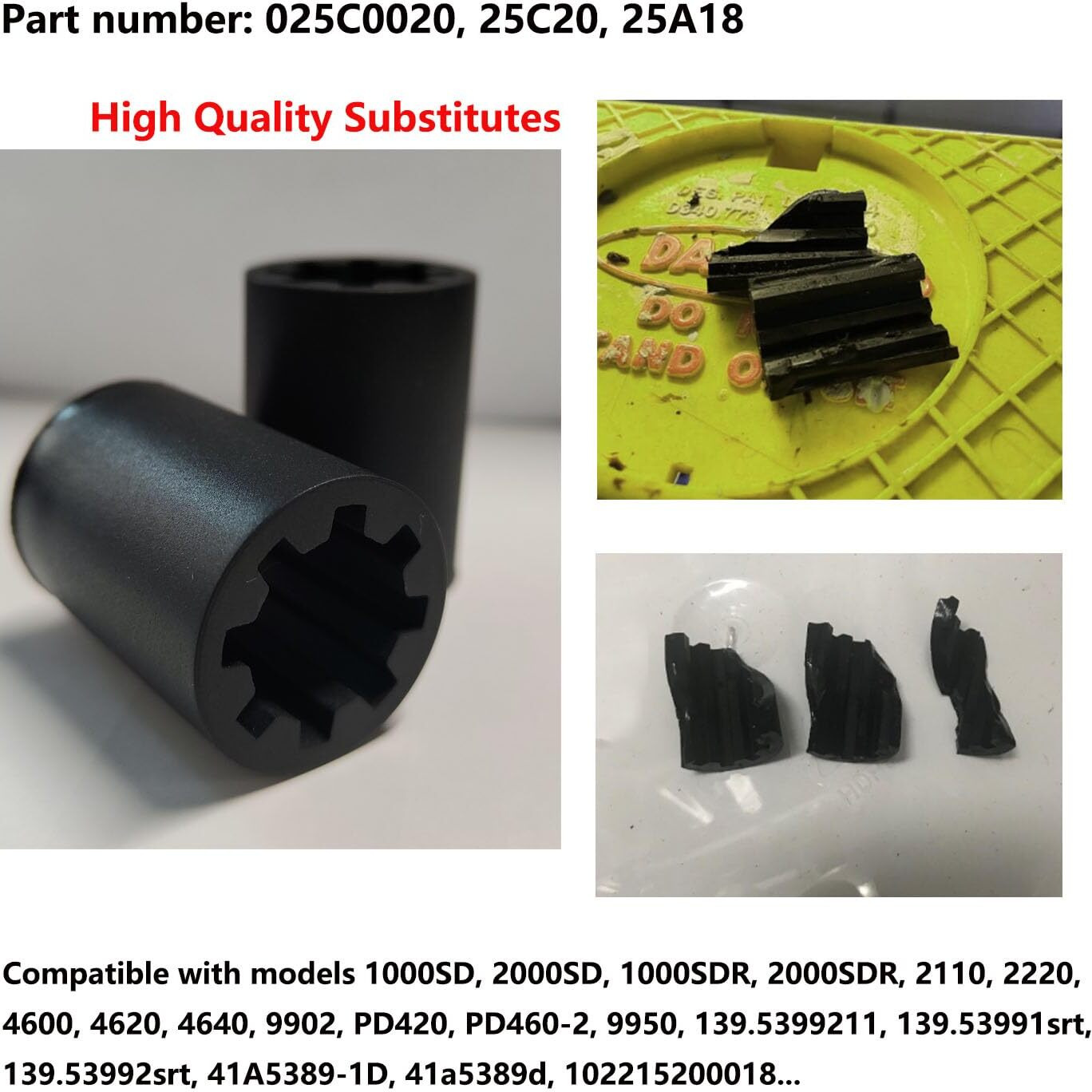 Garage Door Opener Coupler  25A18 25C20 Sprocket Coupler For Screw Drive Units (4 Pcs)