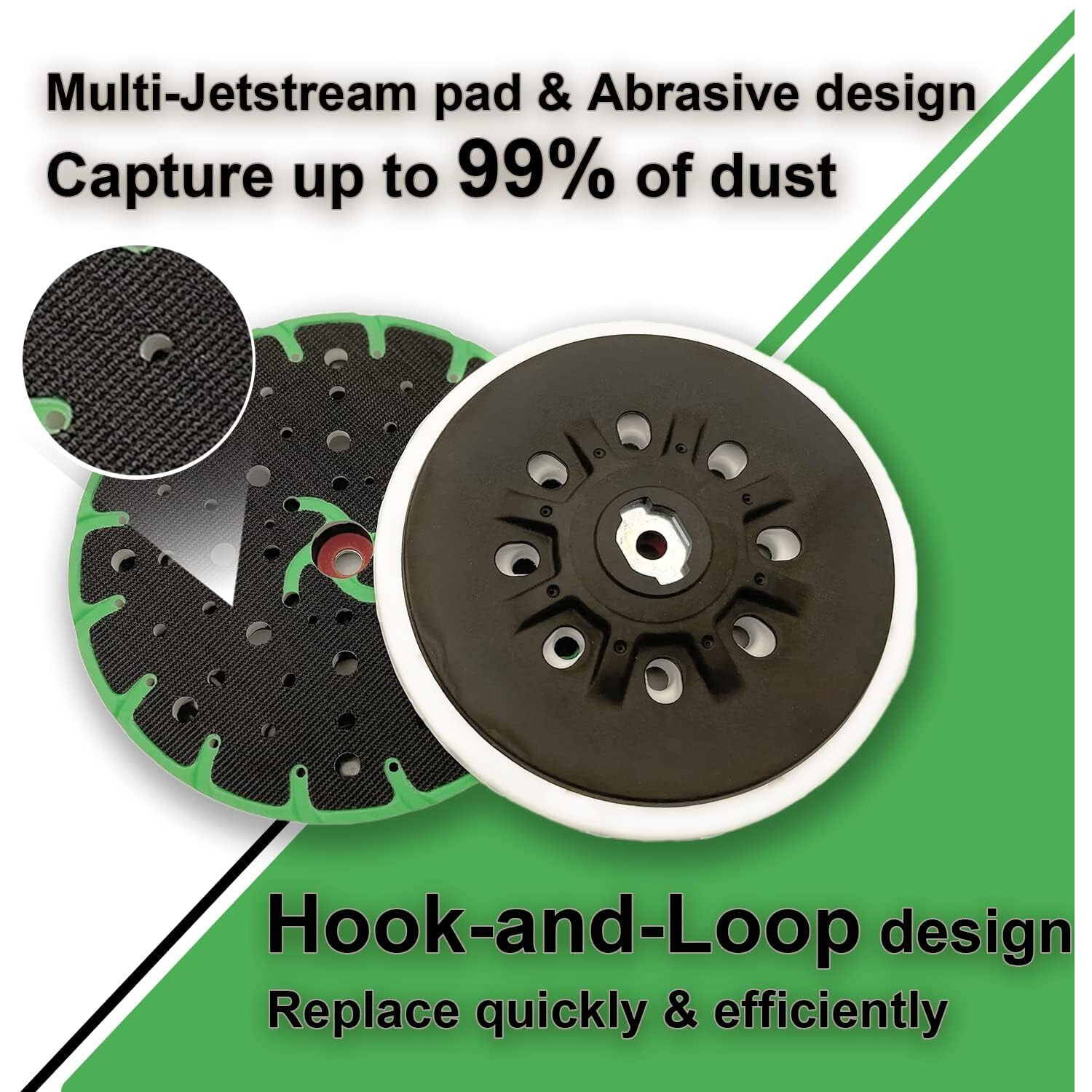 Upgraded 202458 6-Inch Soft Back-Up Sanding Pad Compatible With Ets 150/3 Eq  Ets Ec 150/5 Eq  Ets 150/3 Eq  Ets 150/5 Eq Sander  17/48-Hole Disc (2Pack)