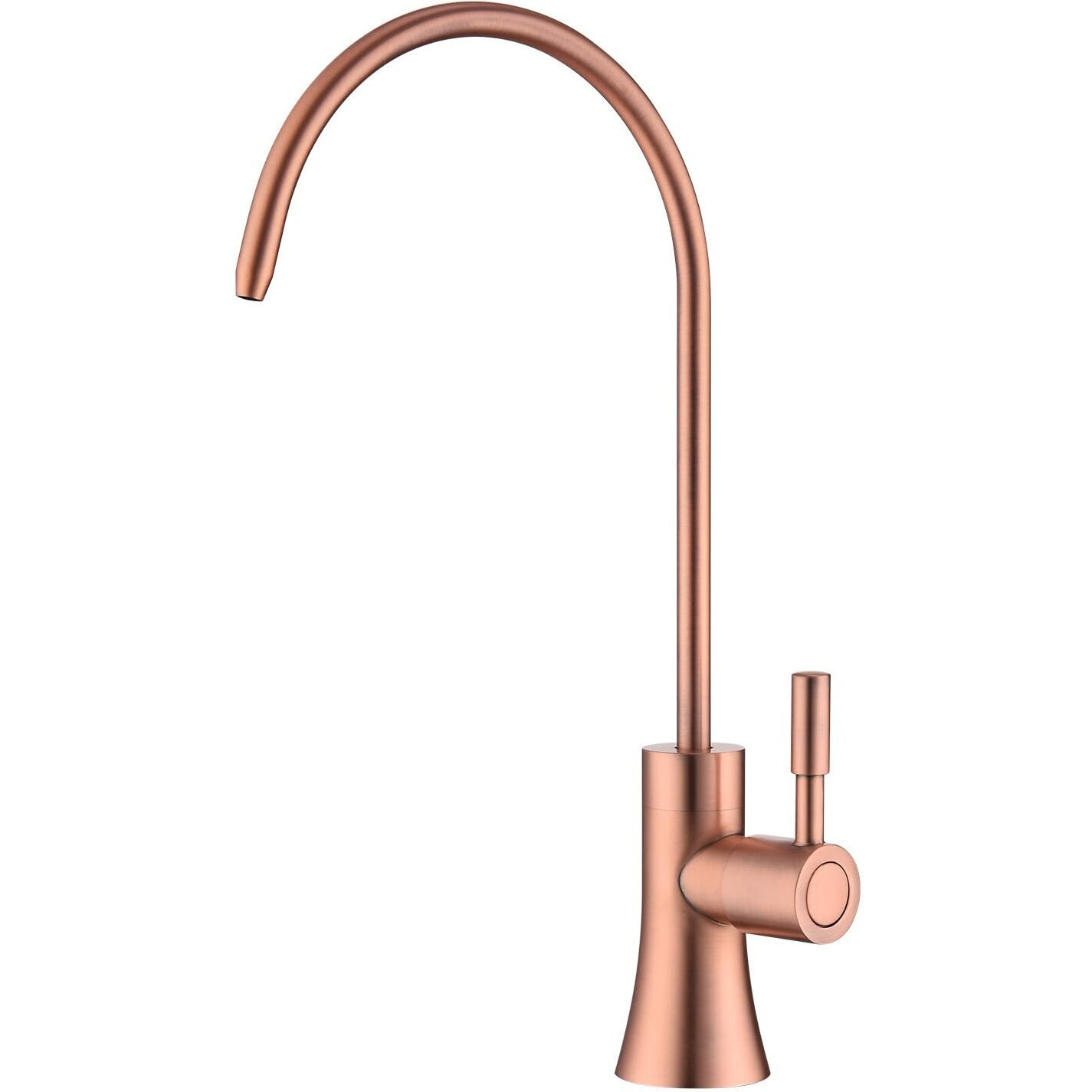 Ekrte Copper Drinking Water Purifier Faucet  Rose Gold Kitchen Bar Sink Drinking Water Purifier Faucet  Commercial Water Filtration Faucet For Under Sink Water Filter System Brass Ro Faucet In Copper