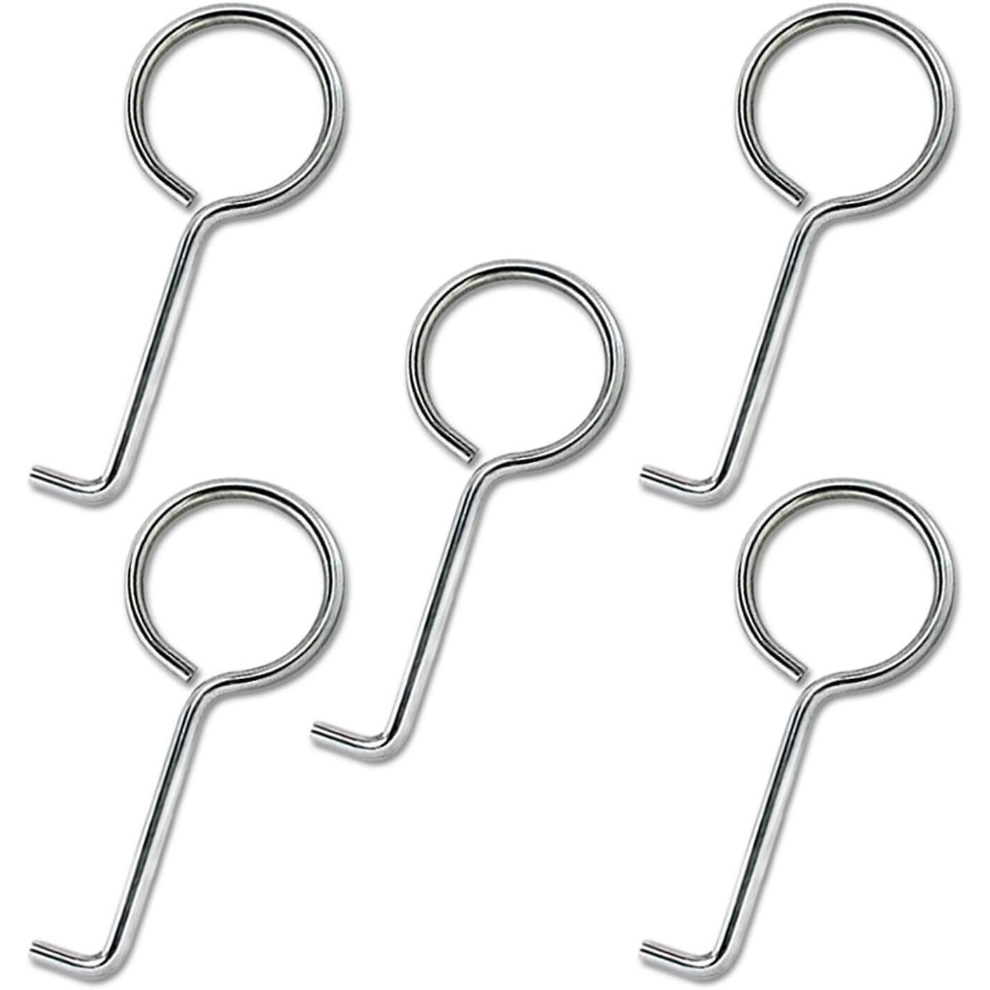 Drain Key Lifting Hooks - 5 Pack 304 Stainless Steel Drain Grate Puller Lift Out Key For Easy Shower Drain Cleaning  Silver