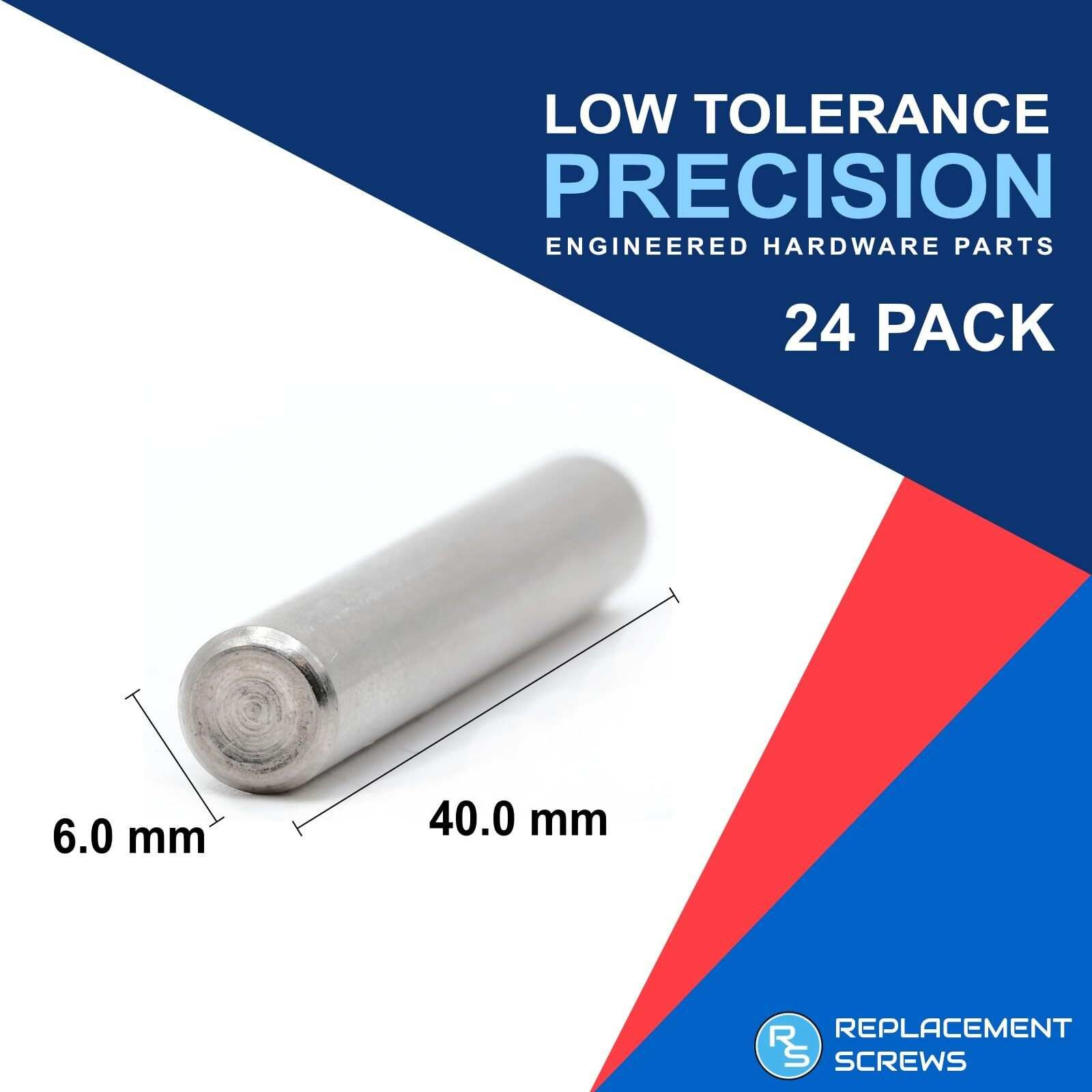 Replacementscrews Shelf Support Dowel Pins Compatible With Ikea Part 101324 (Ivar Bookshelf) - 6X40Mm - (Pack Of 24)