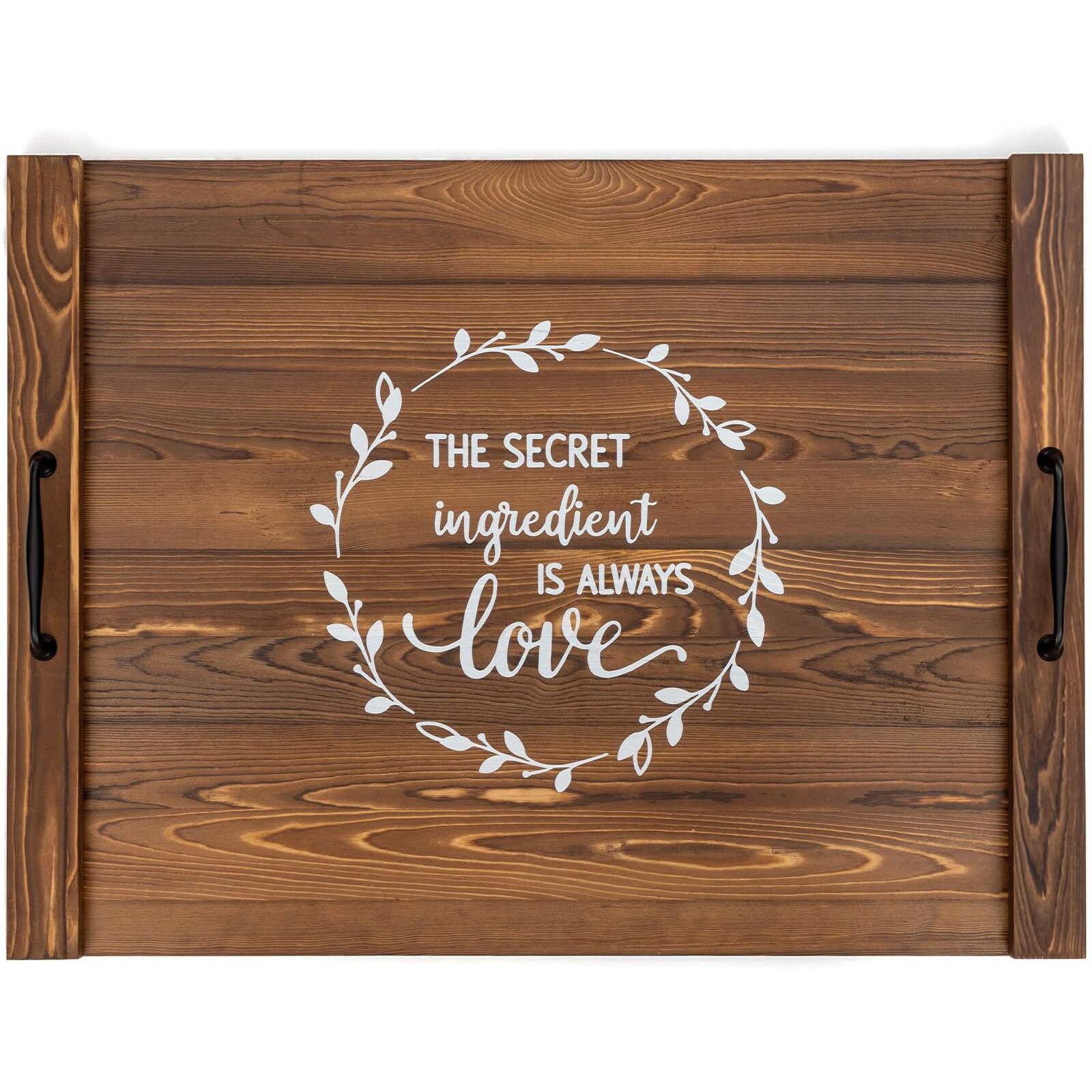 Noodle Board Stove Cover With Handles  Sink Wood Stove Top Covers For Electric & Gas Stove  Rv Stove Burner Cover  Farmhouse Decorative Wooden Tray For Kitchen-The Secret Ingredient Is Always Love