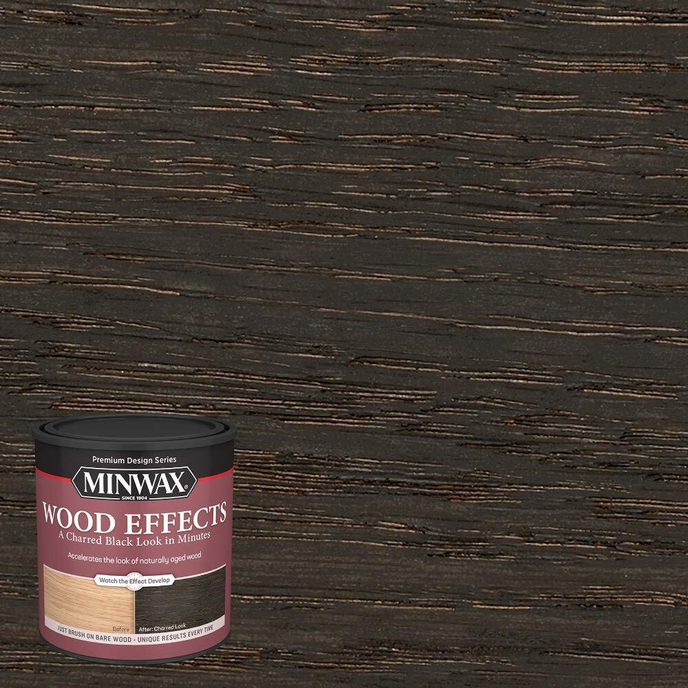 Qt Minwax 40414 Charred Black Wood Effects Water-Based Wood Accelerator