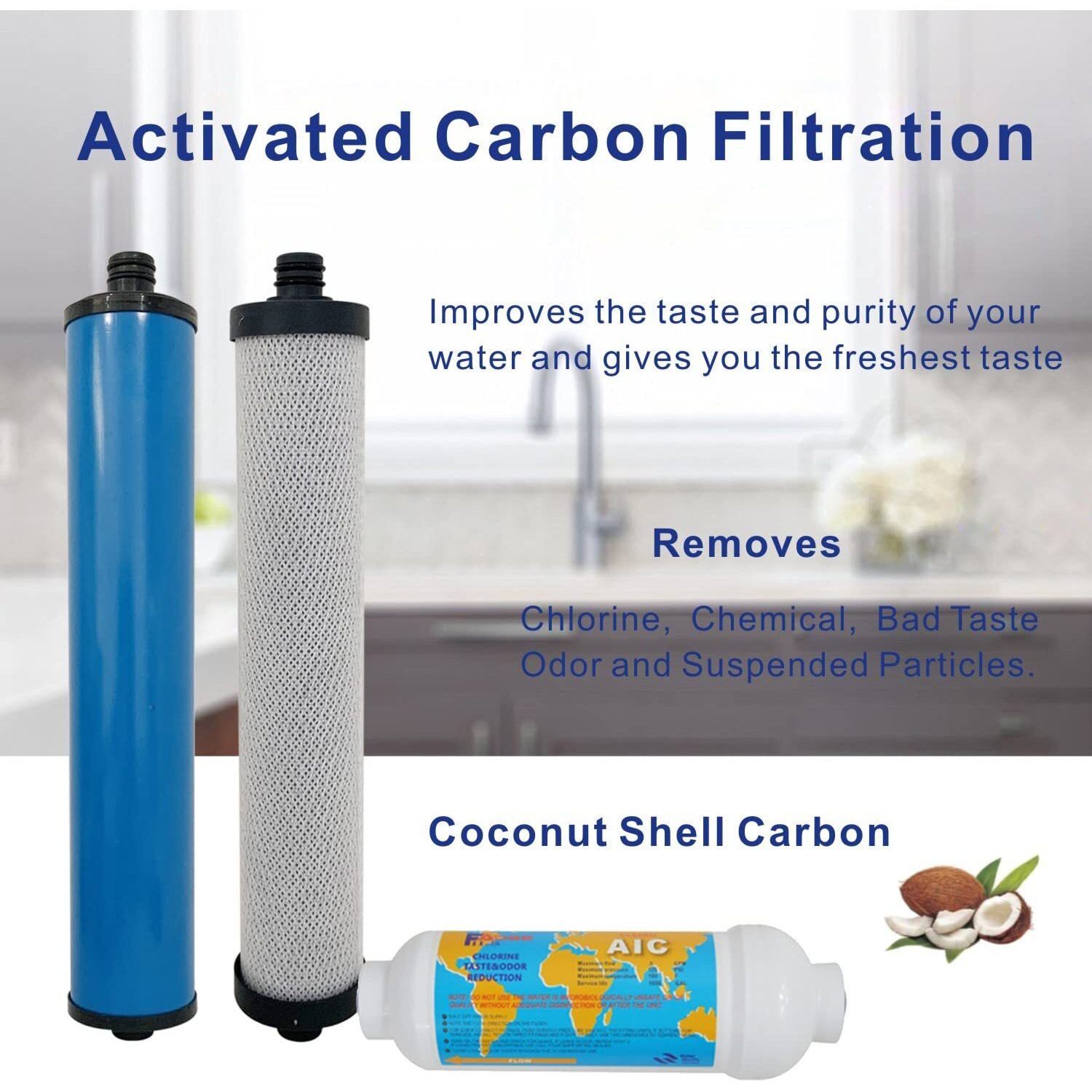 Replacement Filter Set With Membrane For Microline 435 Reverse Osmosis System