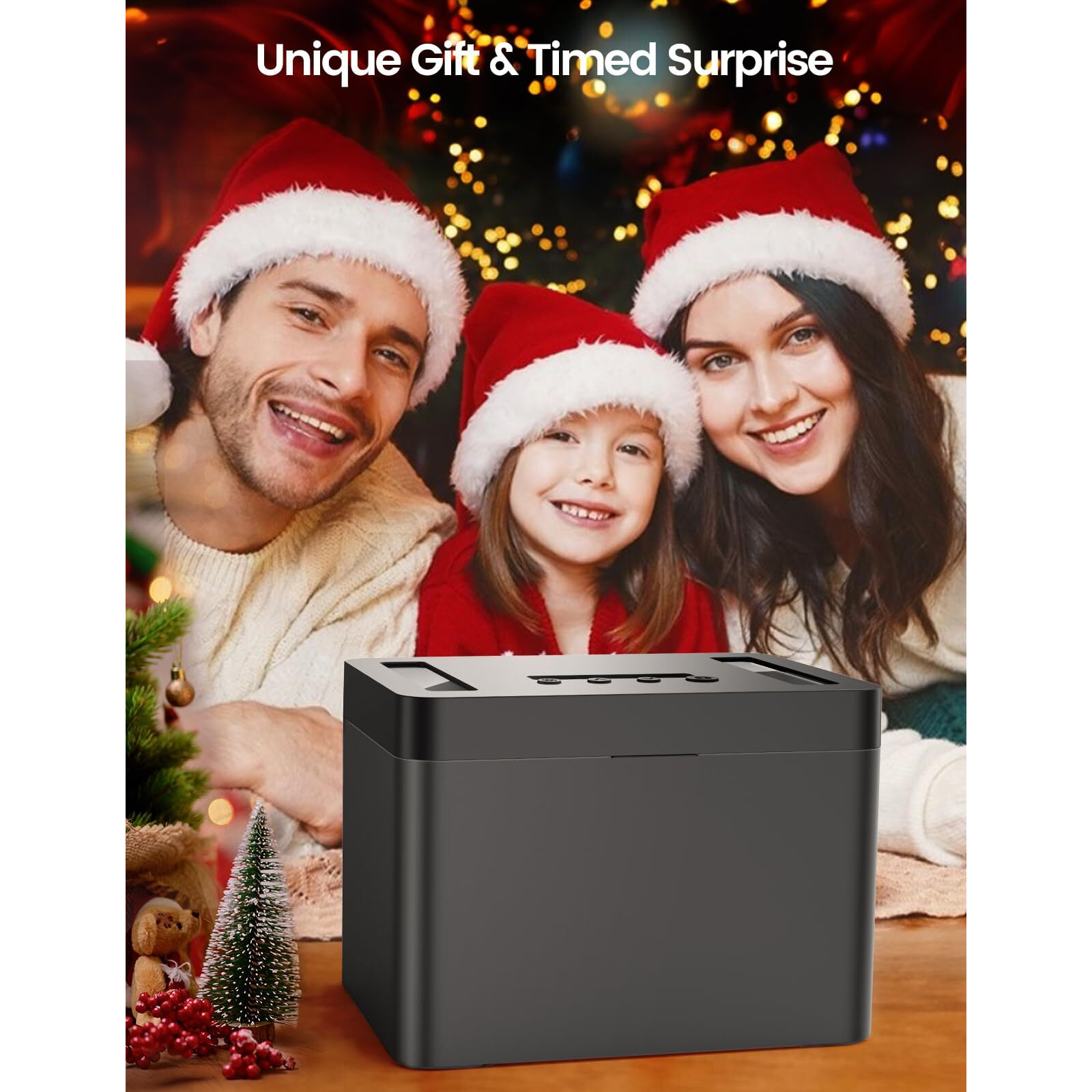 Starsiki Metal Timed Lock Box  Phone Locked Box With Timer  Locking Container Usb C Charge  Audio Prompt  Self-Control Time Release Safe Locker For Cellphone/Ipad Mini/Medicine Gift Idea For Men Women