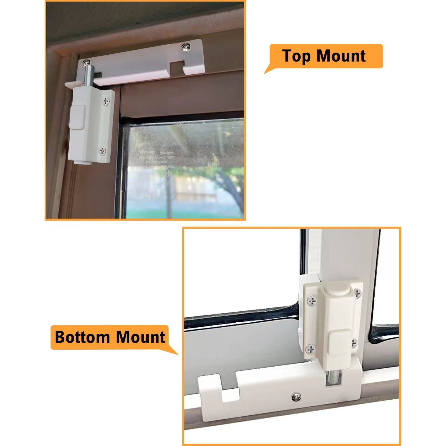 Sdgina 2 Pack Sliding Door Security Lock  Sliding Patio Door Lock For Glass Doors  Safety Foot Locks