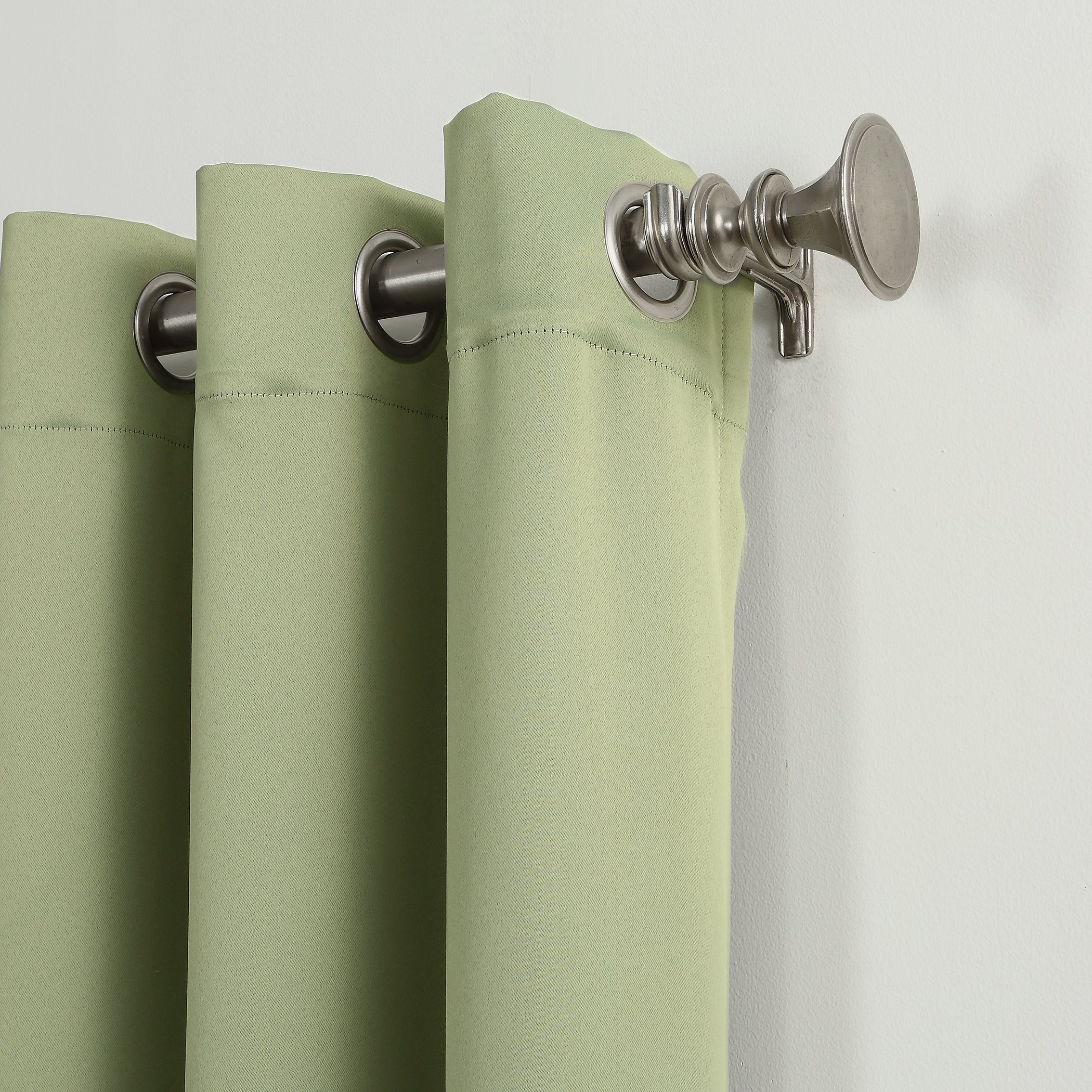 Sun Zero Easton Energy Saving Blackout Grommet Curtain Panel  40"" X 95""  Sage Green