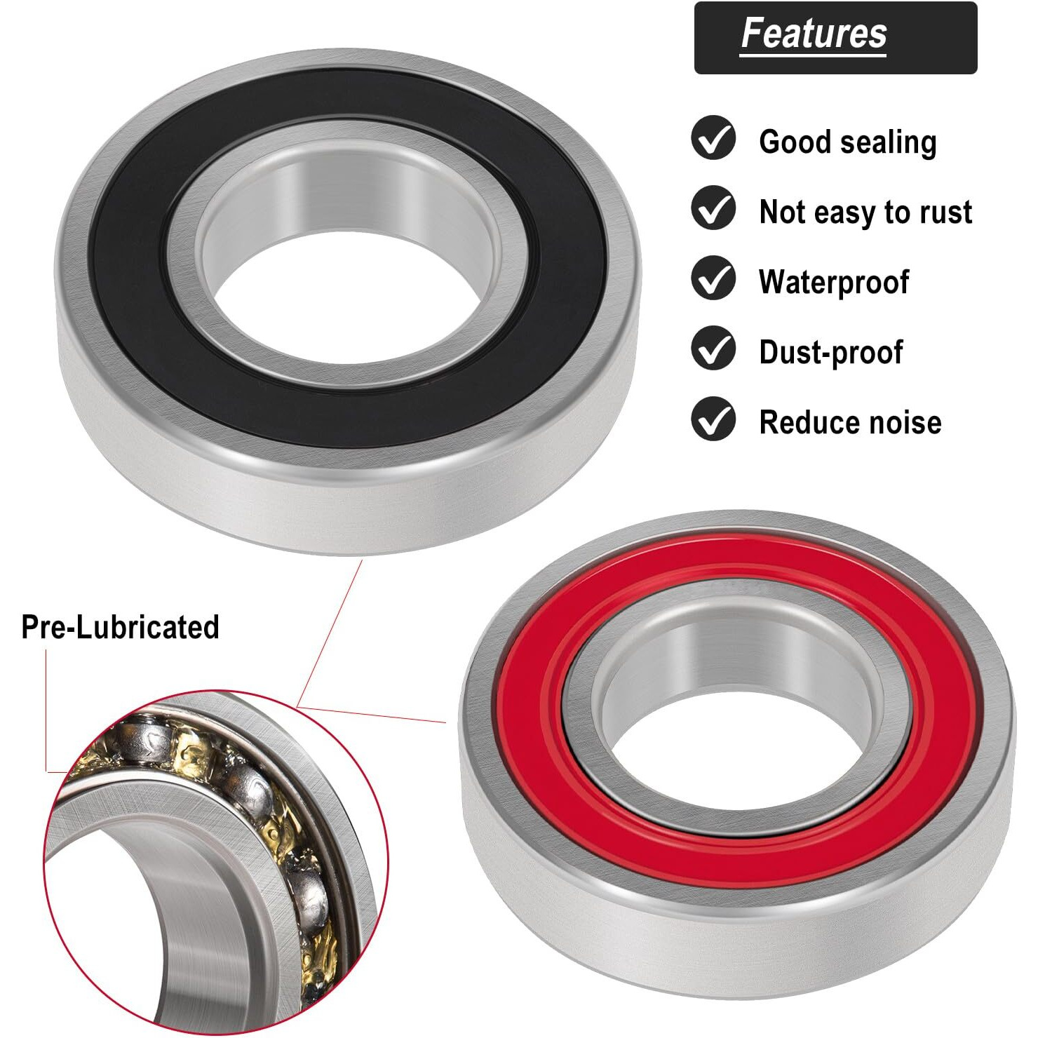 Washer Seal & Bearing Replacement Rebuild Parts Kit Fit For Samsung Dc97-17004A Dc97-17004B Dc97-17004E Dc97-17040B Dc62-00156A Dc97-19636A Wf393 Wf395 Wf24H Wf405 Wf42H Washer Tub Drum Shaft Assembly