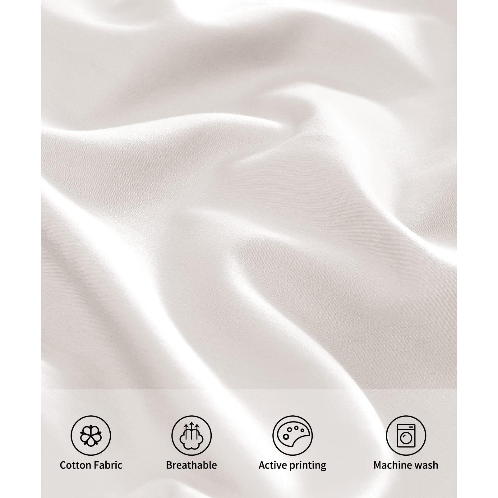 Warmstar Cotton Body Pillow Cover 1 Pack  600 Thread Count Body Pillow Case 20"&quotX54""  Long Body Pillow Case Cover Soft Breathable With Envelope Closure White