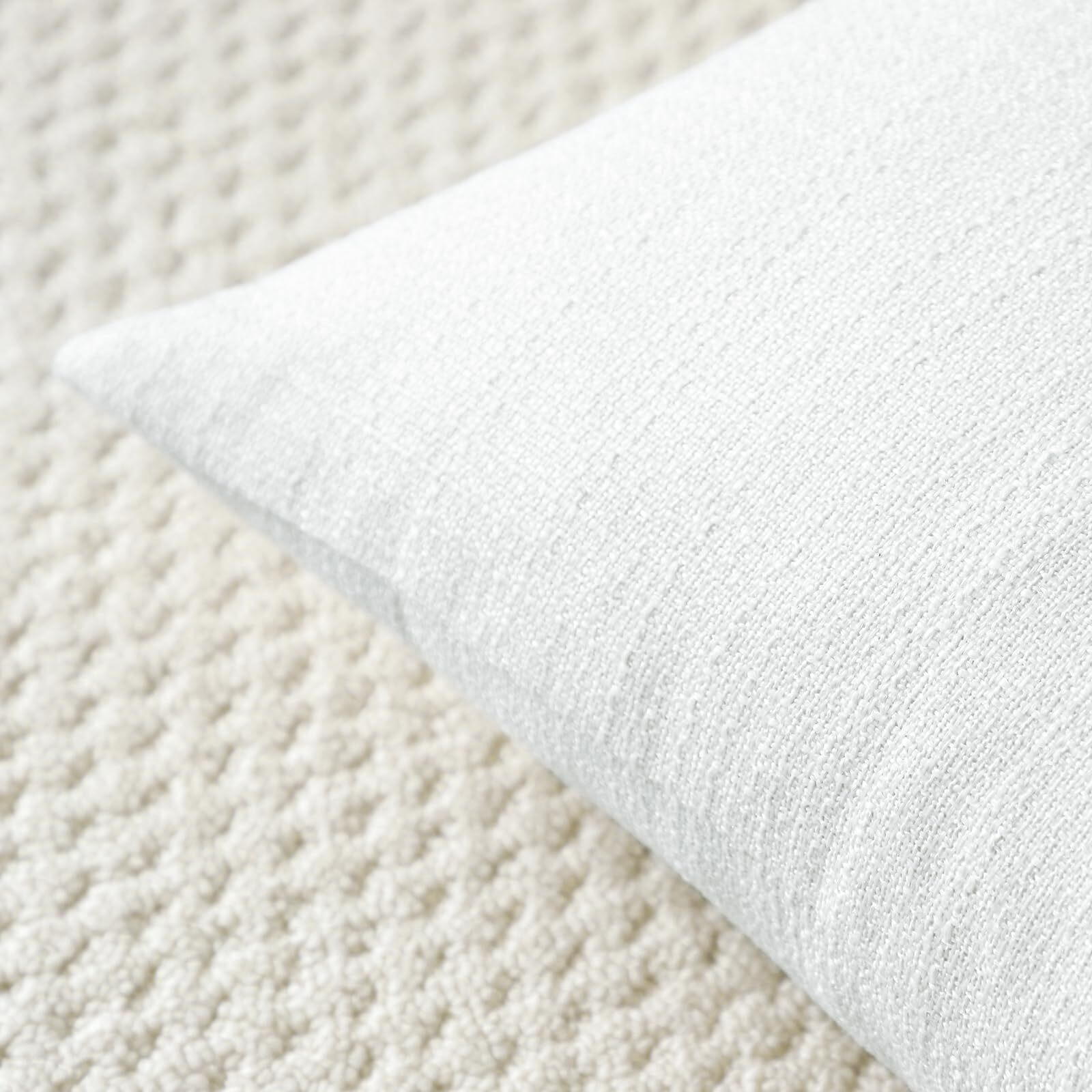 Otostar Linen Throw Pillow Covers Set Of 2 Decorative Square Pillowcases Cushion Covers 18X18 Inch For Home Decor Sofa Bedroom Car 45 X 45 Cm Pure White