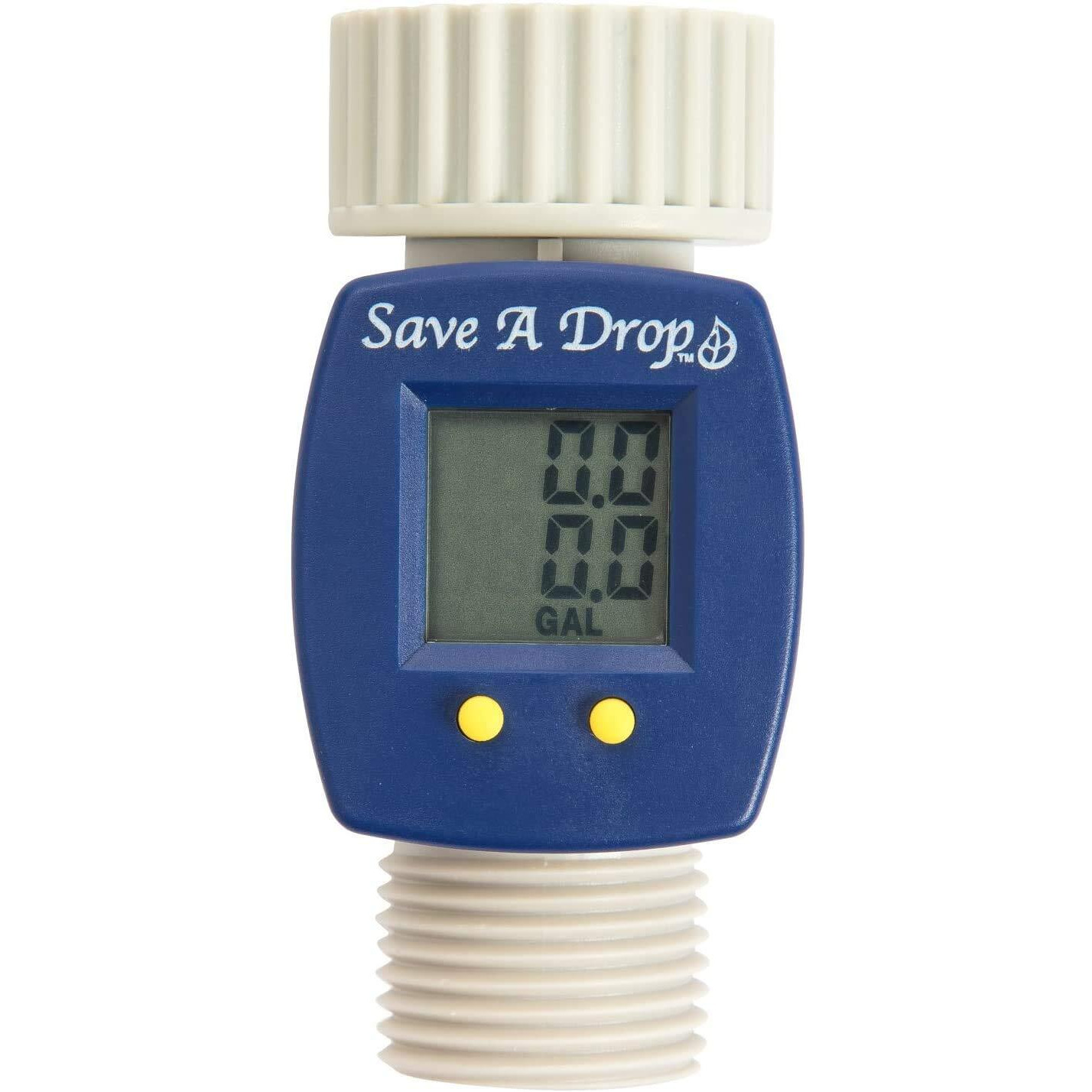 Save A Drop Water Flow Meter | Measure Gallon Usage From An Outdoor Garden Hose | Helps Conserve Water