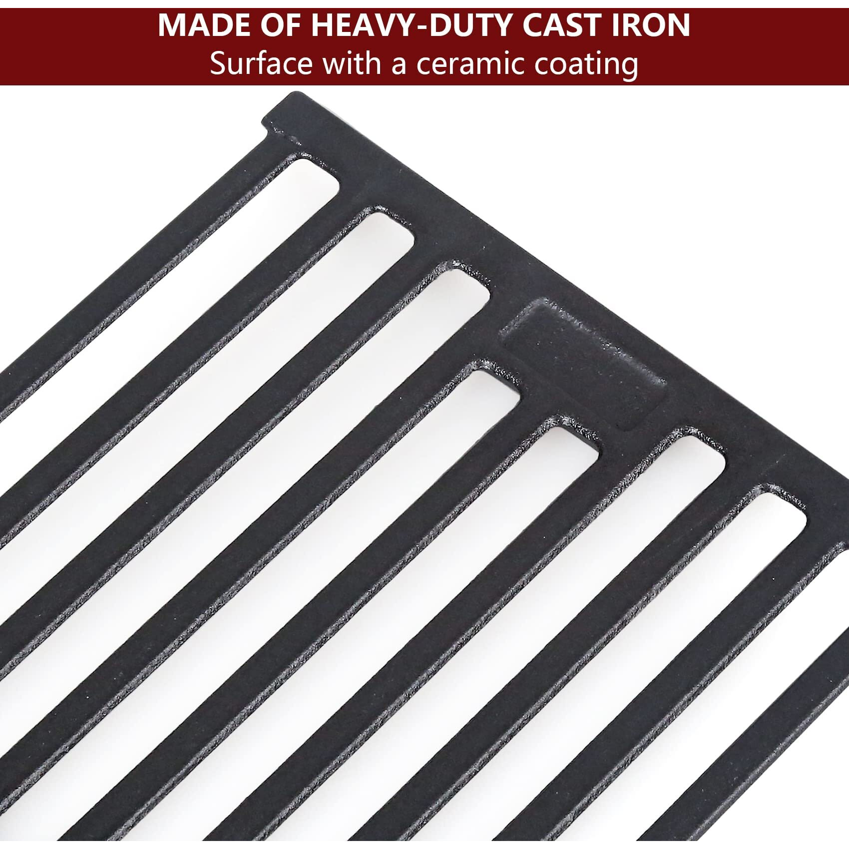 Grill Grates Replacement Parts  Grill Grates Replacement Cast Iron 19 3/4"" X 20 1/4"" For Chargriller Akorn 2121  2123  2222  2828  3001  3030  3725  4000  5050  5252  5650 9020