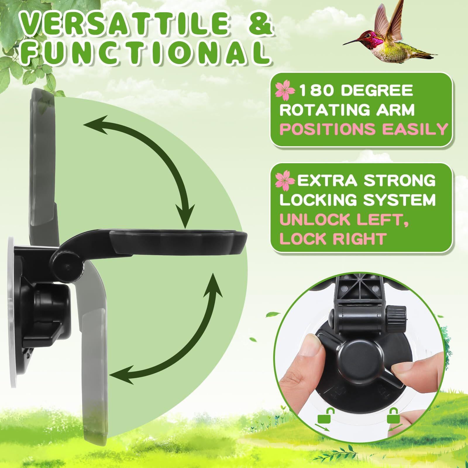Gbekery Handheld Hummingbird Feeders (Set Of 2) With Window Mount Suction Cup  New Upgraded Small Glass Hummingbird Feeder For Outdoors  Mini Window Humming Birds Feeders