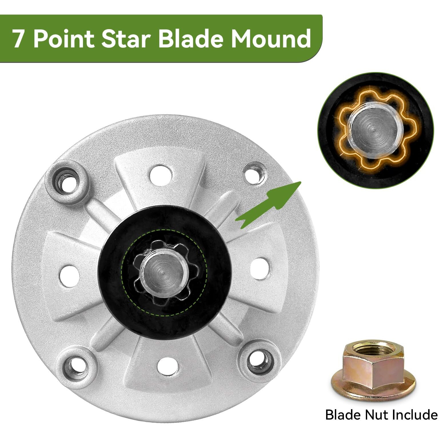 Gy20454 Spindle Fit For John Deere Mower - Gy20962 Spindle Assembly Fit For John Deere La135 La115 La125 La145 La105 La130 D140 D130 D105 D110 L110 X110 42"" 48"" Lawn Tractor Deck