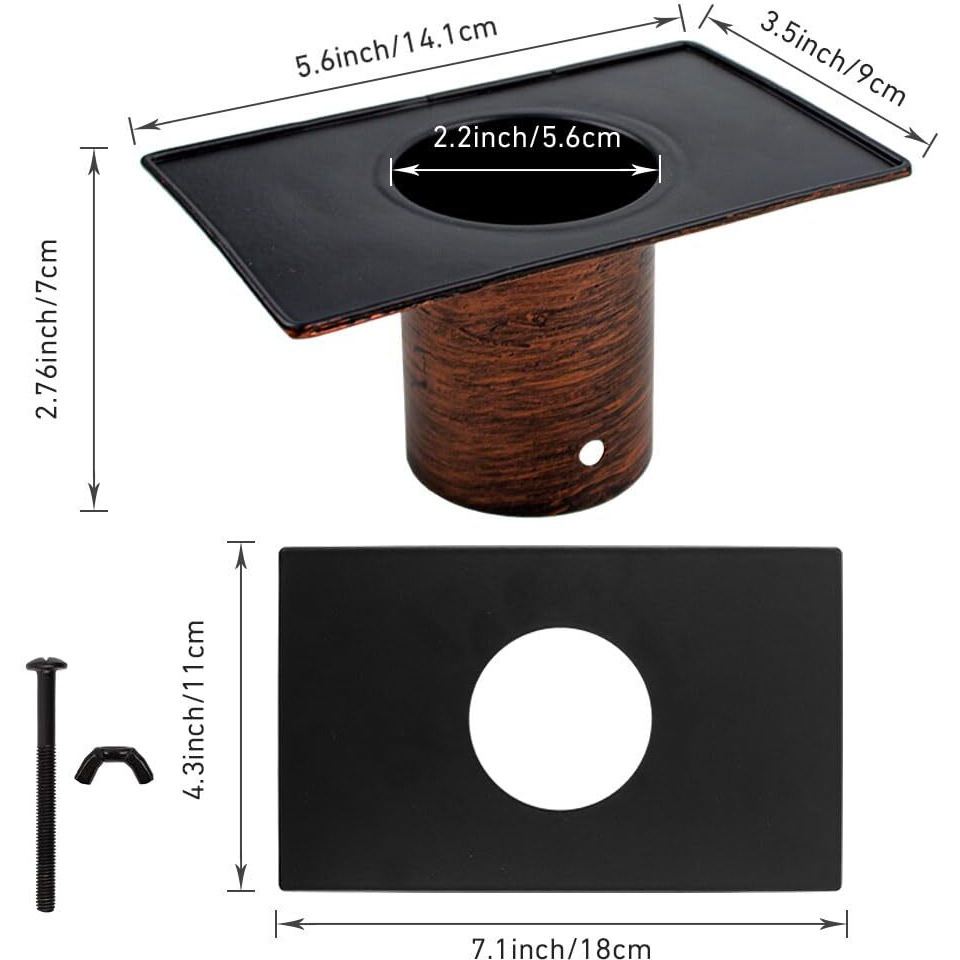 Dreamysoul Rain Chain Gutter Adapter  Metal Rain Catcher Chain Adapter For Rain Chain Installation  Standard