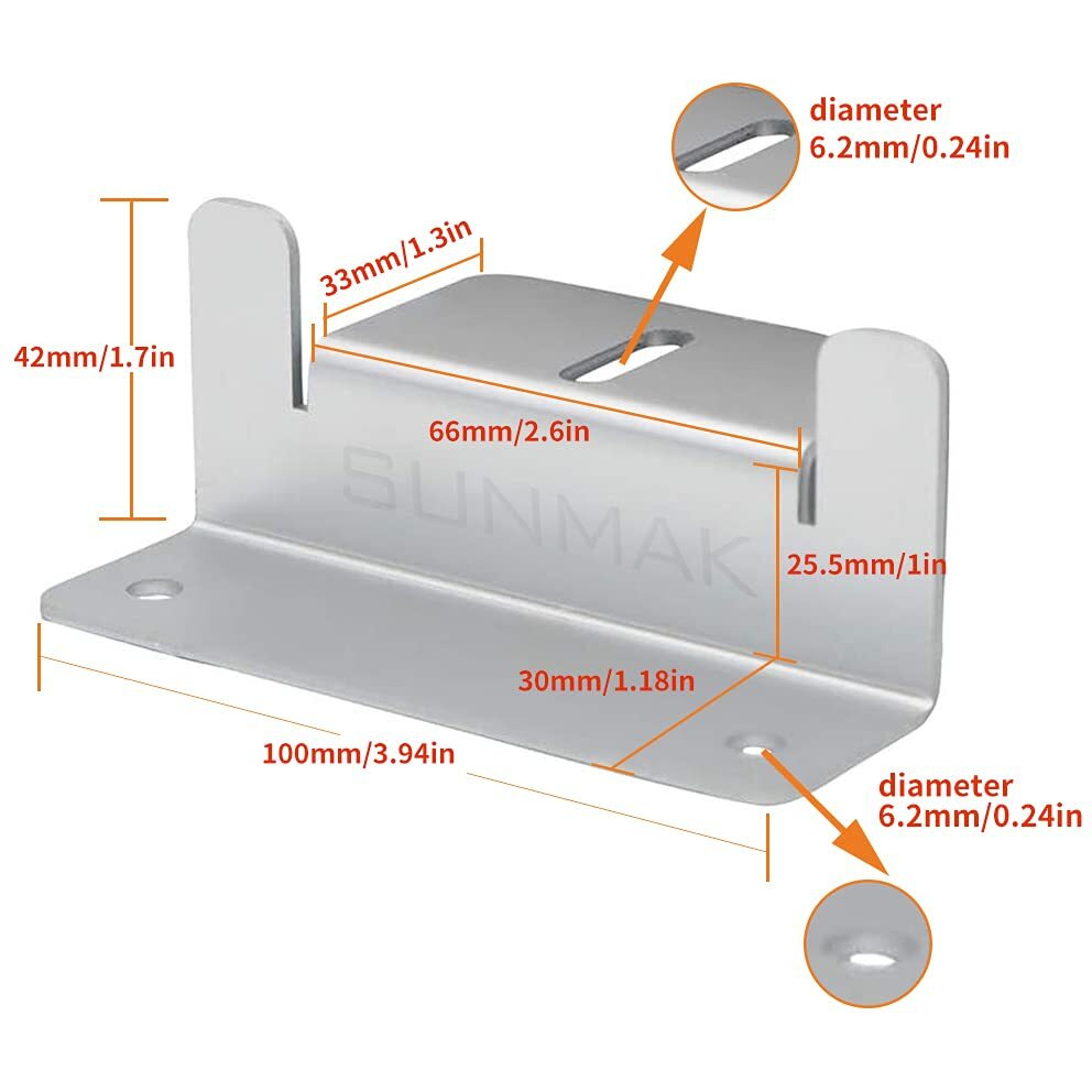 Sunmak 16 Units Per Set Solar Panel Mounting Z Brackets  Solar Panel Mounting Brackets Lightweight Aluminum Corrosion-Free For Rvs  Trailers  Boats  Yachts  Wall And Other Off Gird Roof