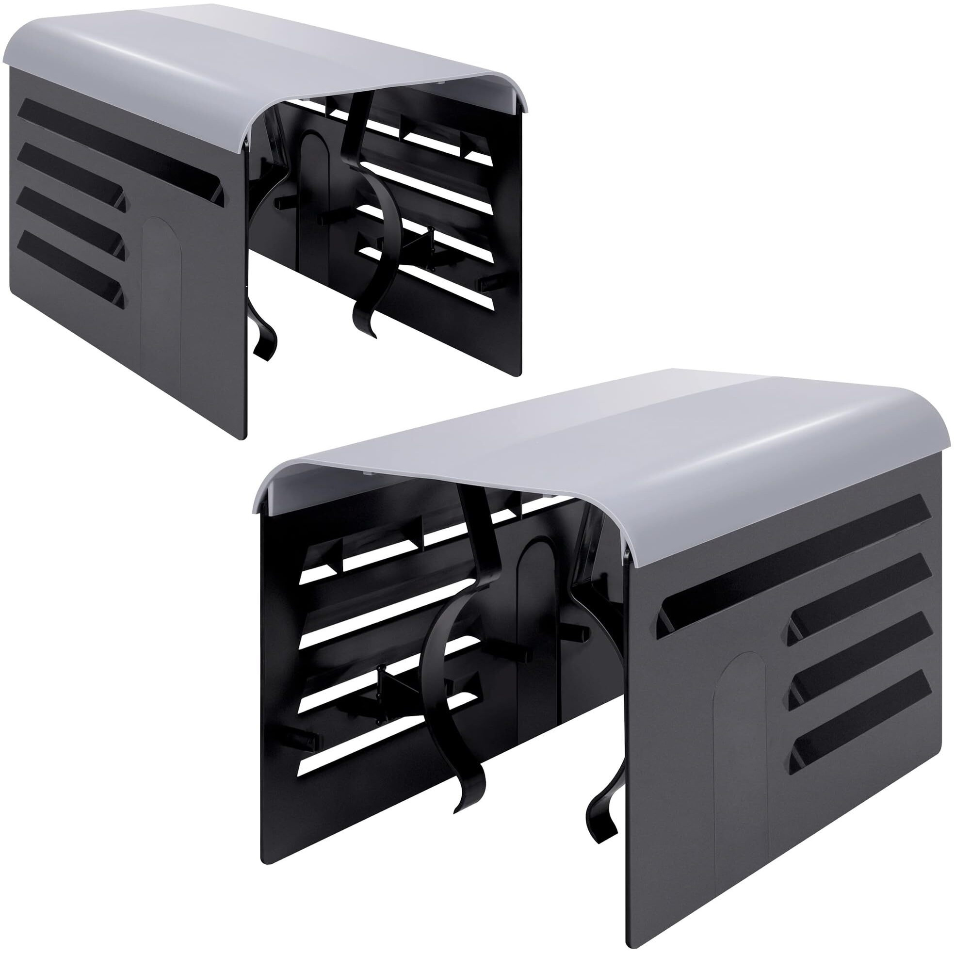 Runnico 2 Pack Pool Pump Covers For Outside Units - Abs Adjustable Pool Pump Motor Cover - Swimming Pool Motor Cover For Above Ground Protection