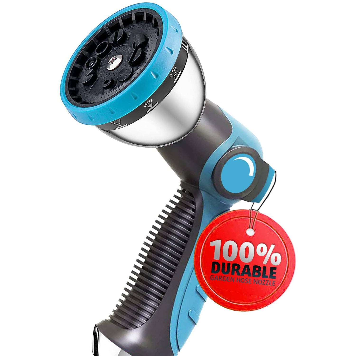 Ayayaboss Garden Hose Nozzle  Water Spray Nozzles For Garden Hose  Durable High Pressure Water Hose Sprayer Nozzle With 10 Patterns For Watering Plants  Washing Cars  Cleaning Patio  Showering Pets