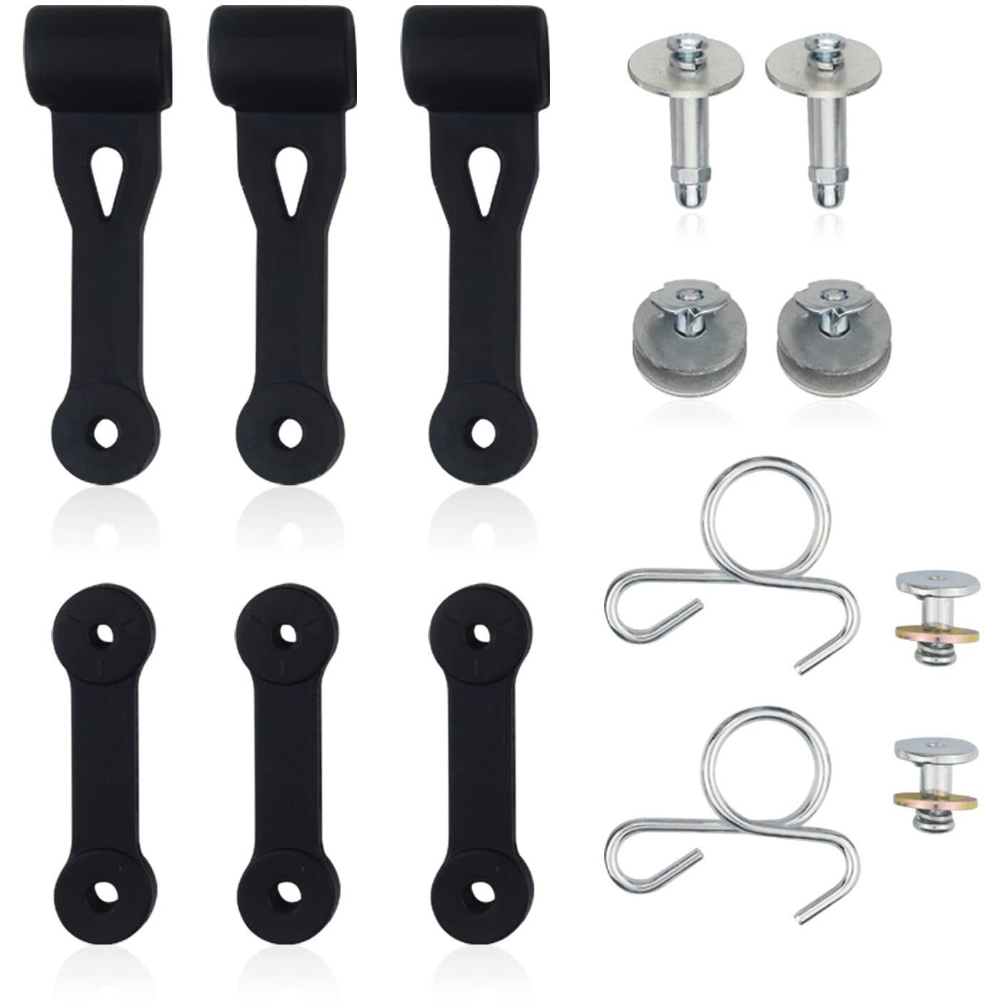 Bagger Hood/Chute Latch Assembly Kit - For Replacemen Craftsman Bagger Parts 109808X Chute Latch 532109808X 160793  Also For Husqvarna 532160793 160793 723-0383 532109808 Mower Bagger Hood Latch.