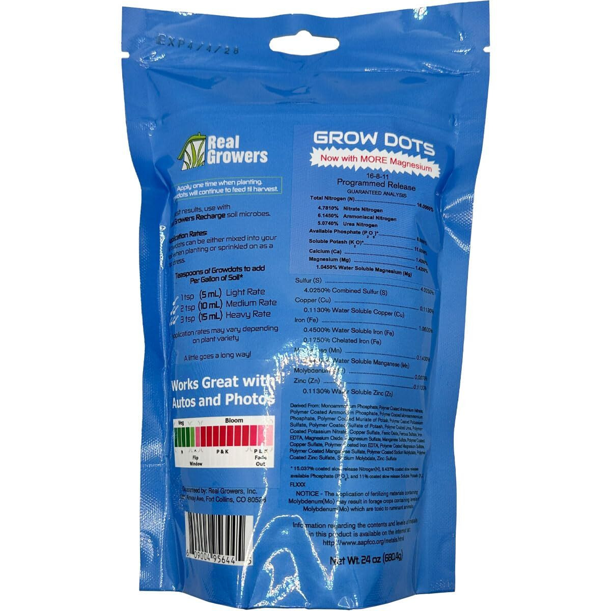 Grow Dots Plant Food  Single-Application  Programmed-Release Plant Nutrient Fertilizer (24Oz)