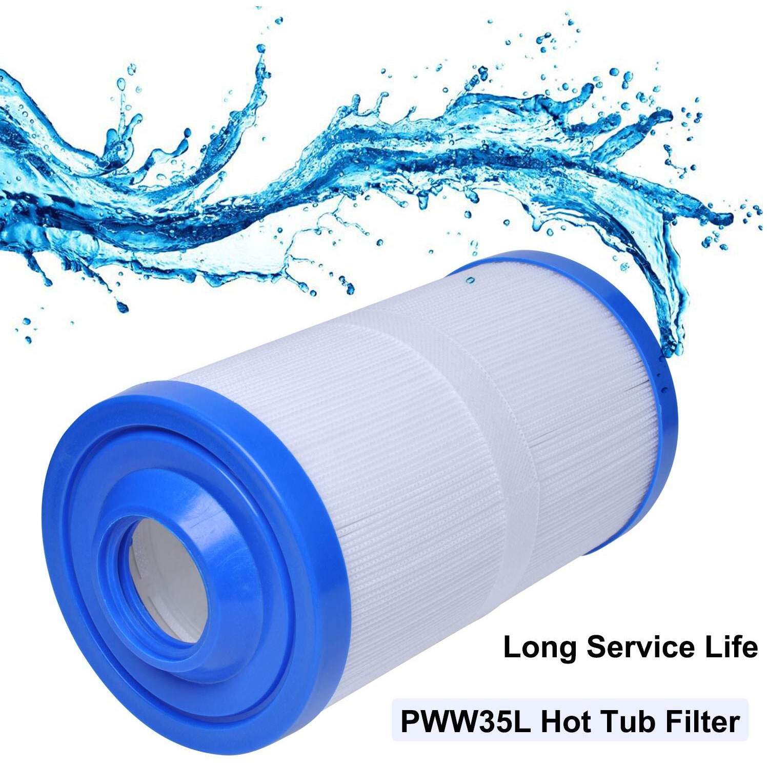 Pww35L Hot Tub Filter Cartridge Filter Compatible With Unicel 4Ch-935 Waterway 817-4035 Teleweir 35 Sf  Pool & Spa Filter  2 Pack
