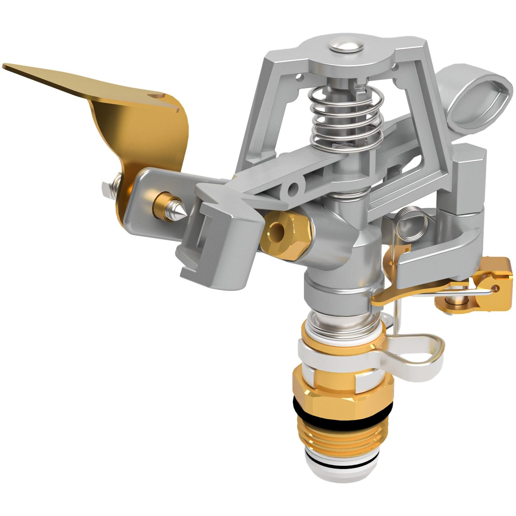 Hourleey Pulsating Impact Sprinkler With Metal Base  Heavy Duty Circular Zinc Alloy Sprinkler With Sprinkler Head  Garden Hose Sprinklers System For Large Area Lawn Yard Garden