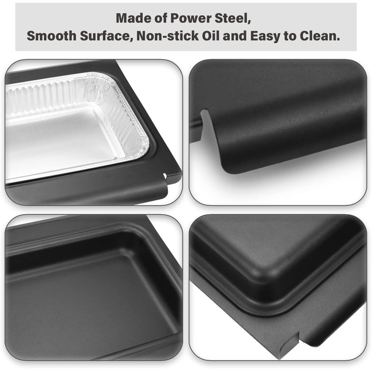 Grease Catcher With 10 Pack Aluminum Grease Cup Liners For Weber Spirit/Spirit Ii 200/300 Genesis And Genesis Ii Lx200/300 Series Grill  Replacement Part Drip Pan For Weber Traveler 67047 83156 6415