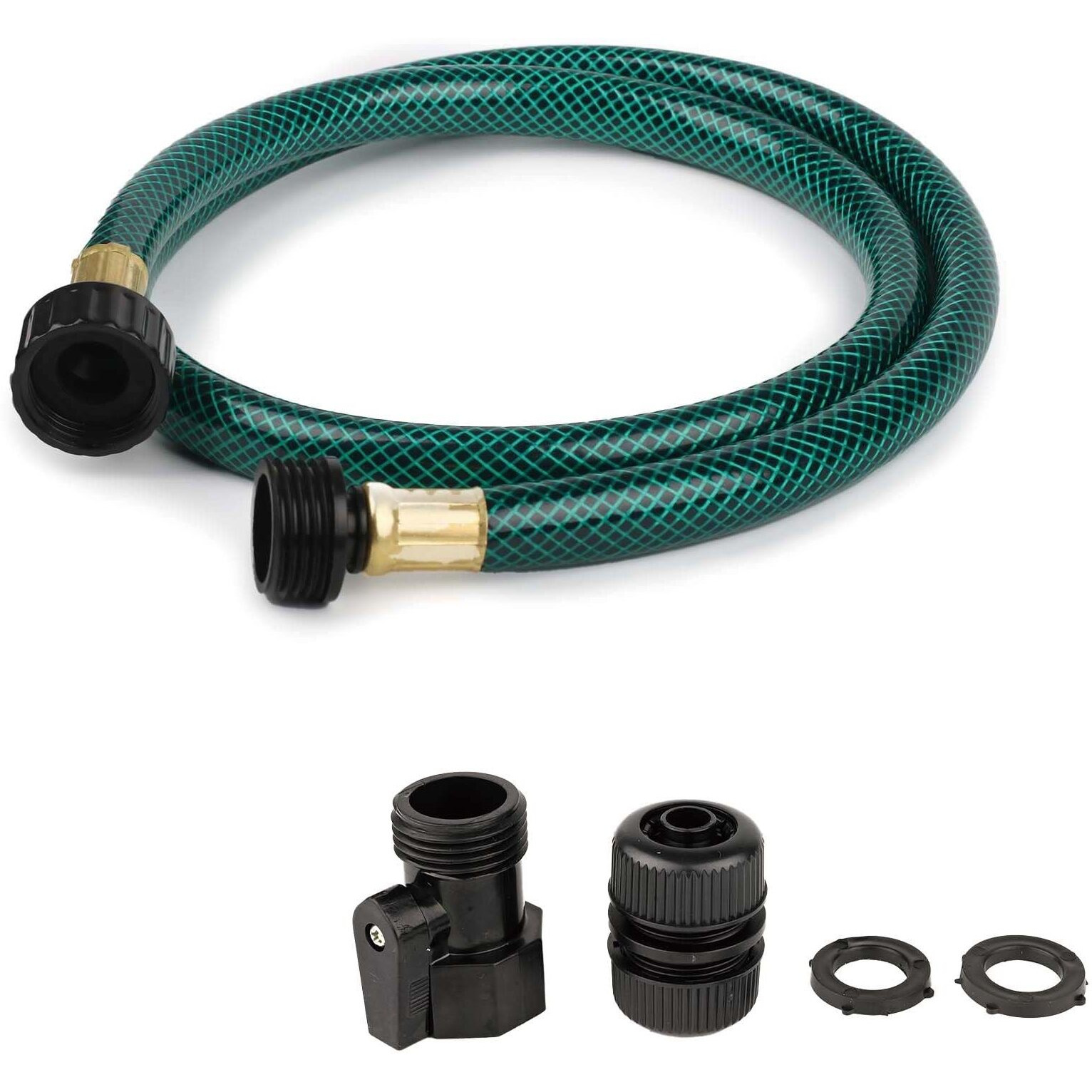 Garden Hose Leakproof For Gardener 1/2  Pvc Water Hoses With Ght Fittings - 4 Ft No Kink And Flexible For Outdoor