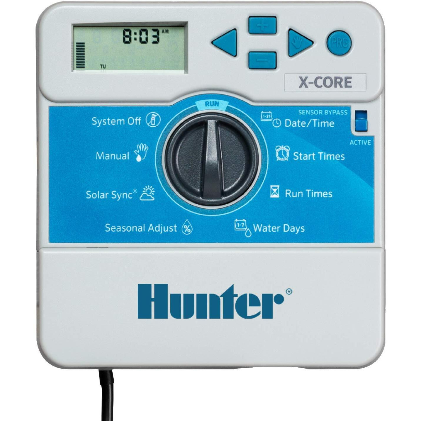 Hunter Sprinkler Xc400I X-Core 4-Station Indoor Irrigation Controller  Small  Gray