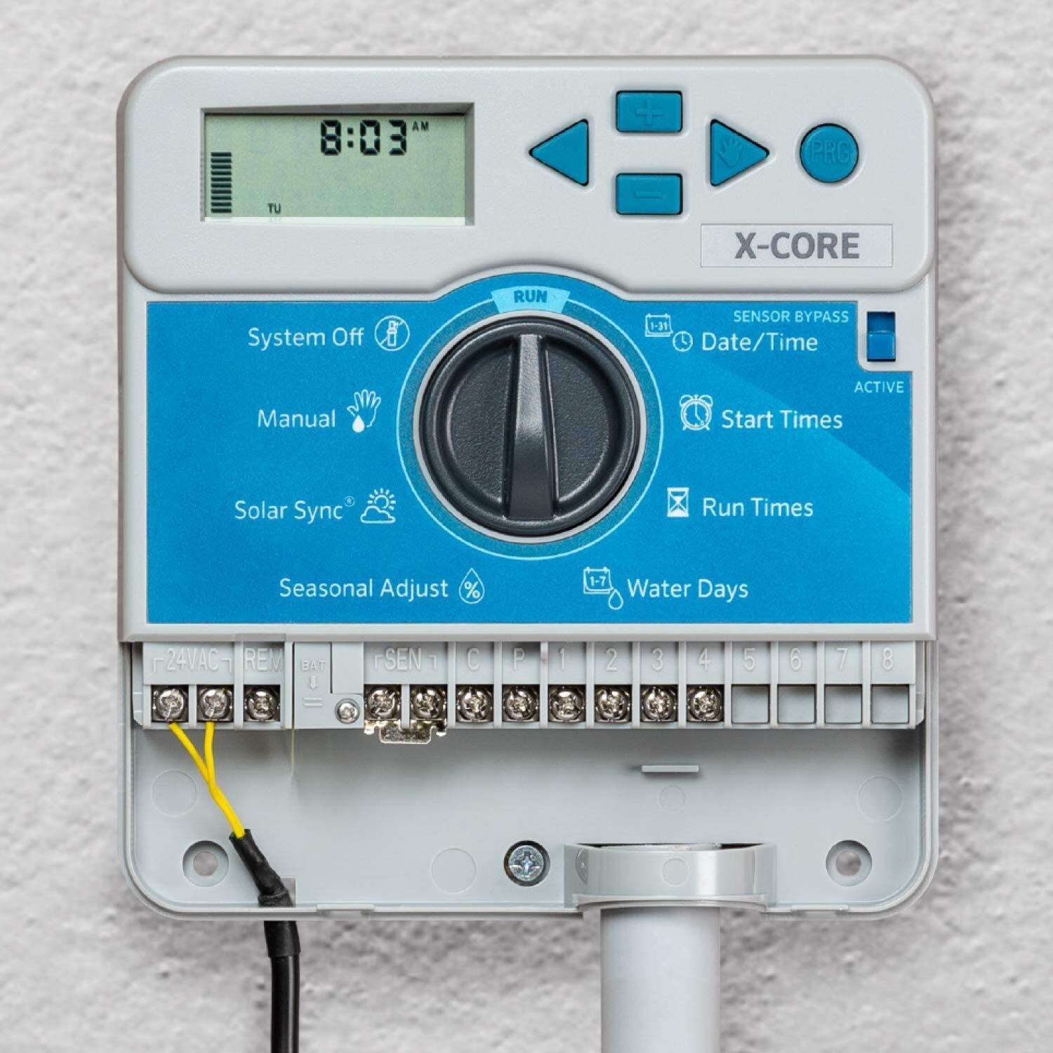 Hunter Sprinkler Xc400I X-Core 4-Station Indoor Irrigation Controller  Small  Gray