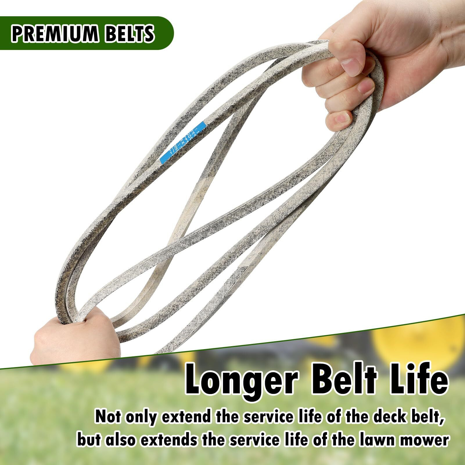42 Inch Lawn Mower Deck Belt Compatible With John Deere Gx20072 Gy20570 Deck Drive Belt Compatible With L 100 130 1742 D100 D110 D120 D130 X110 X125 X145 E100 E110 E120