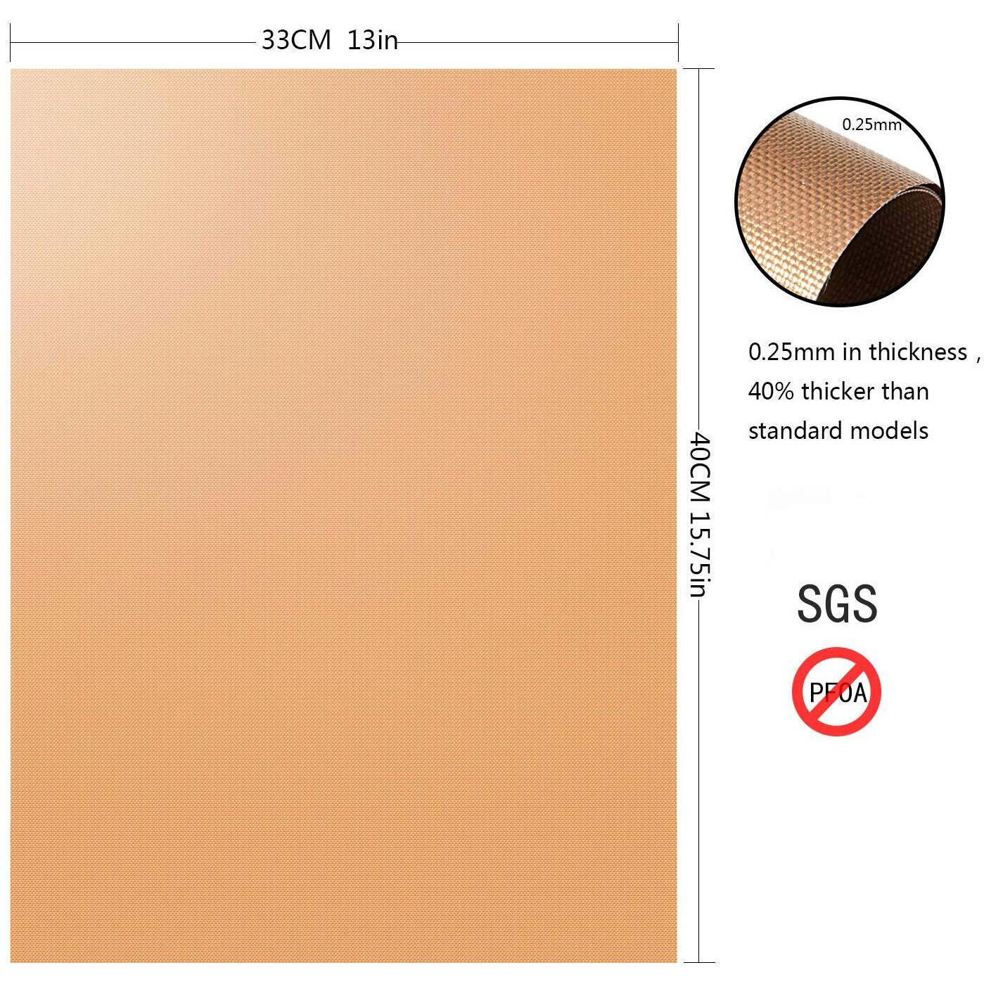 Aoocan Copper Grill Mat Set Of 5 - Non-Stick Bbq Outdoor Grill  Copper Grilling Mats Reusable And Easy To Clean  Works On Electric Grill Outdoor Gas Charcoal Bbq As Seen On Tv-15.75 X 13 Inch