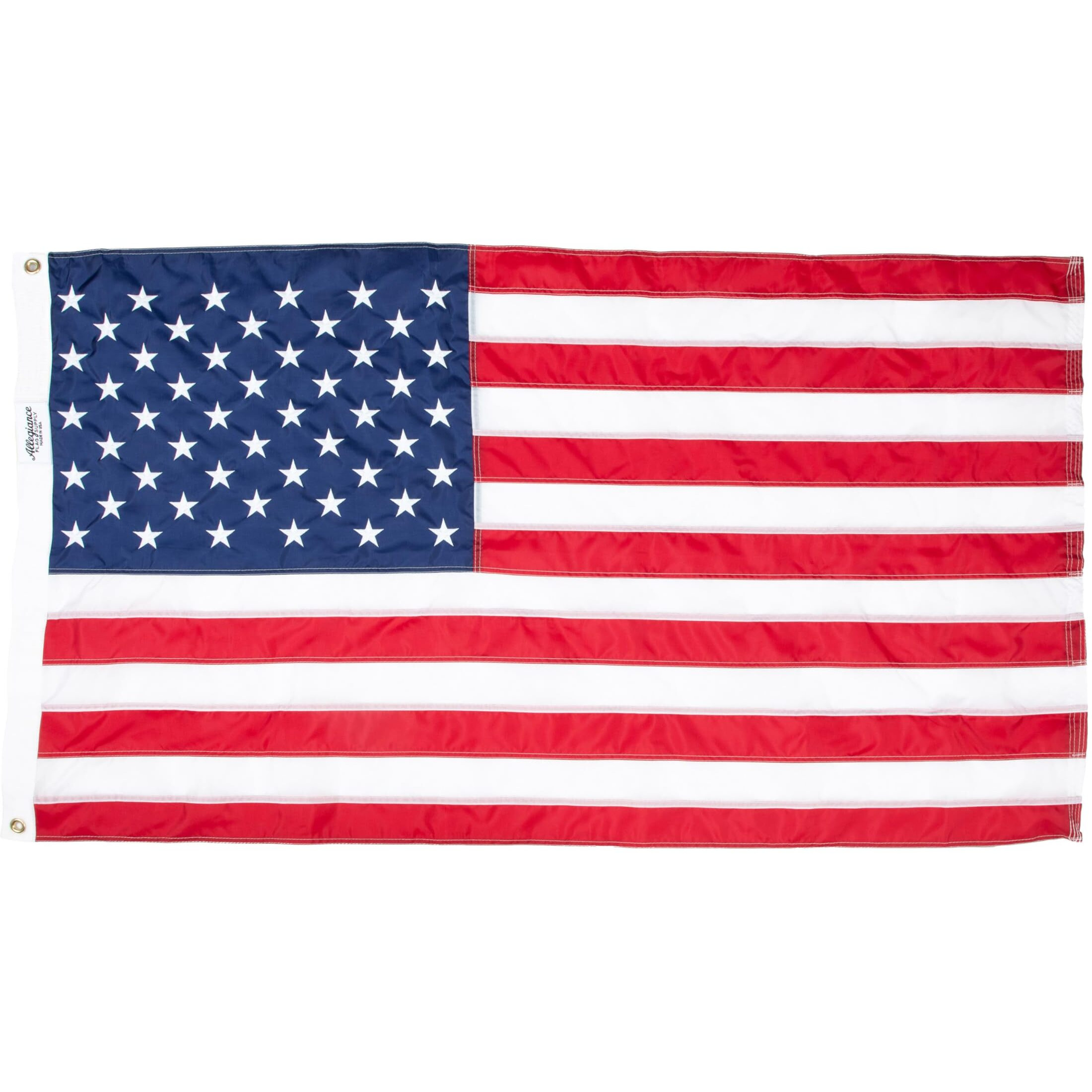 Allegiance Flag Supply American Flag | American-Sourced Nylon Fabric  Embroidered Stars  Hand-Stitched | Proudly Made In Usa (3' X 5')