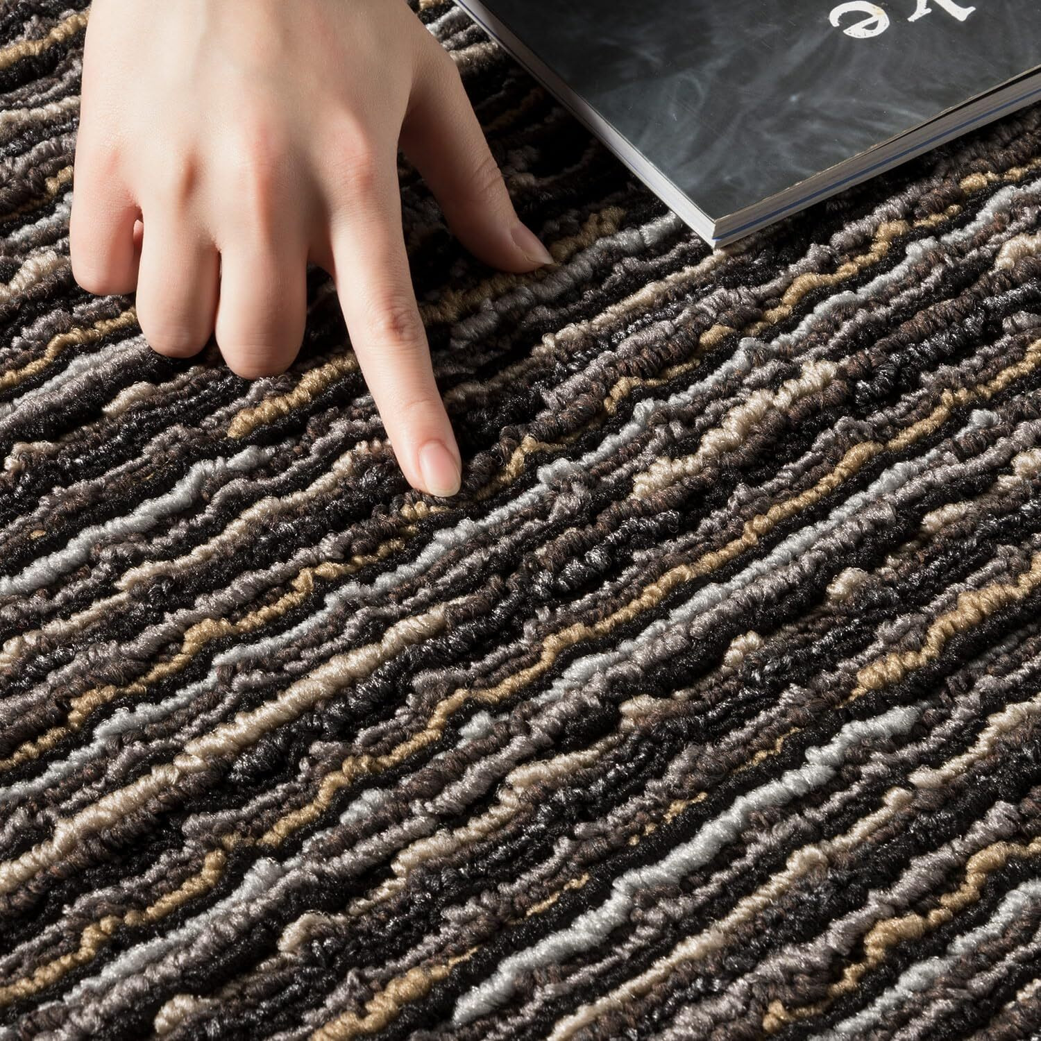 Hicorfe Indoor Doormat 24"&quotX35"" Front Back Door Mat Durable Non Slip Rubber Backing Low-Profile Absorbent Resist Dirt Washable Entrance Inside Floor Mat For Entryway Hallway Porch Patio(Black)