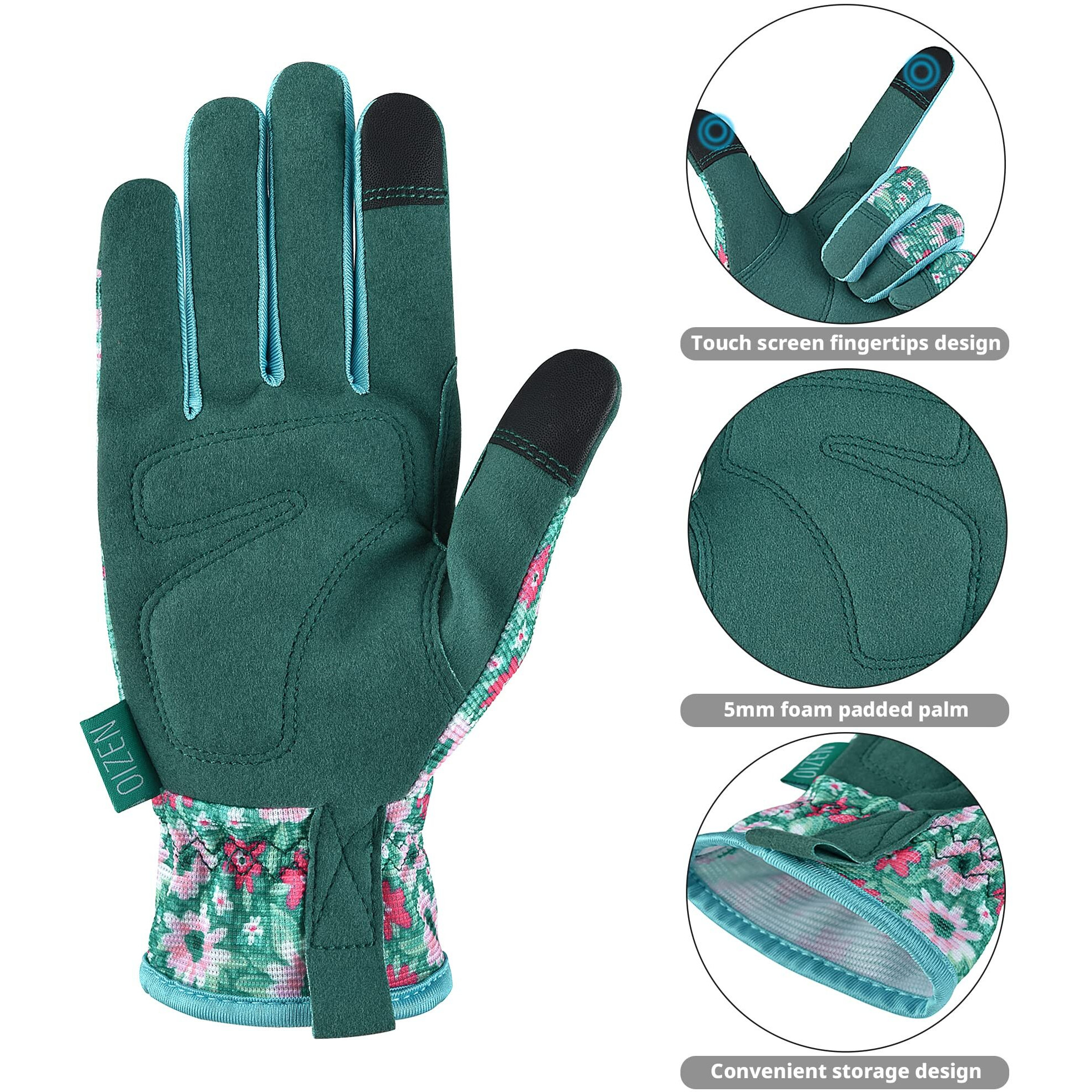 Oizen Gardening Gloves For Women And Men  Garden Gloves With Touch Screen  Thorn Proof Puncture Resistant Working Gloves  Gardening Gifts For Women  Size Large